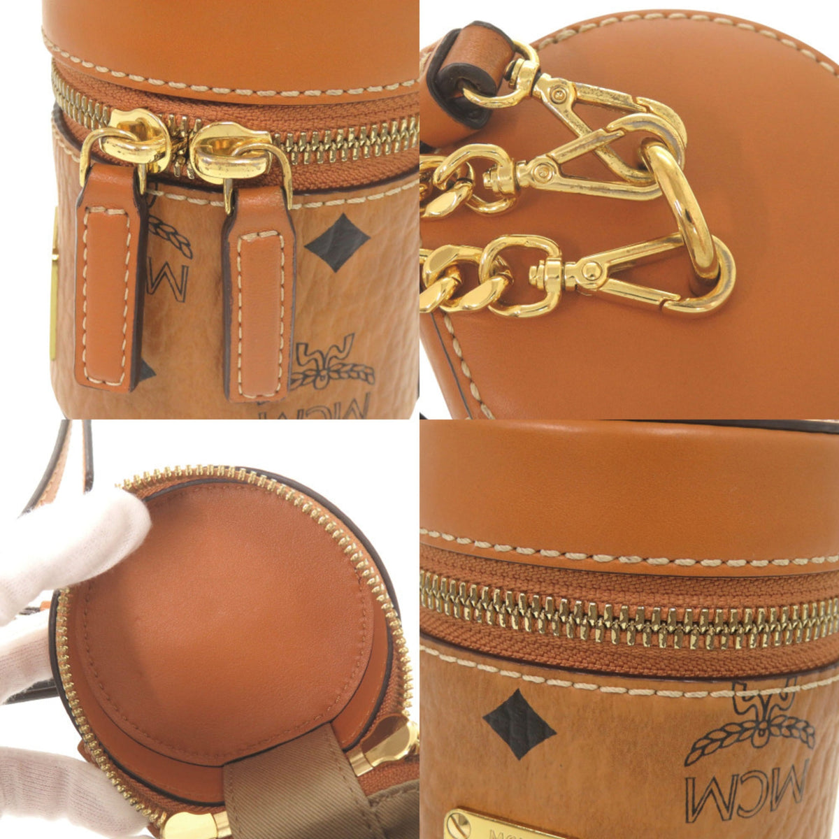 Mcm Brown Pvc Shoulder Bag (Pre-Owned)