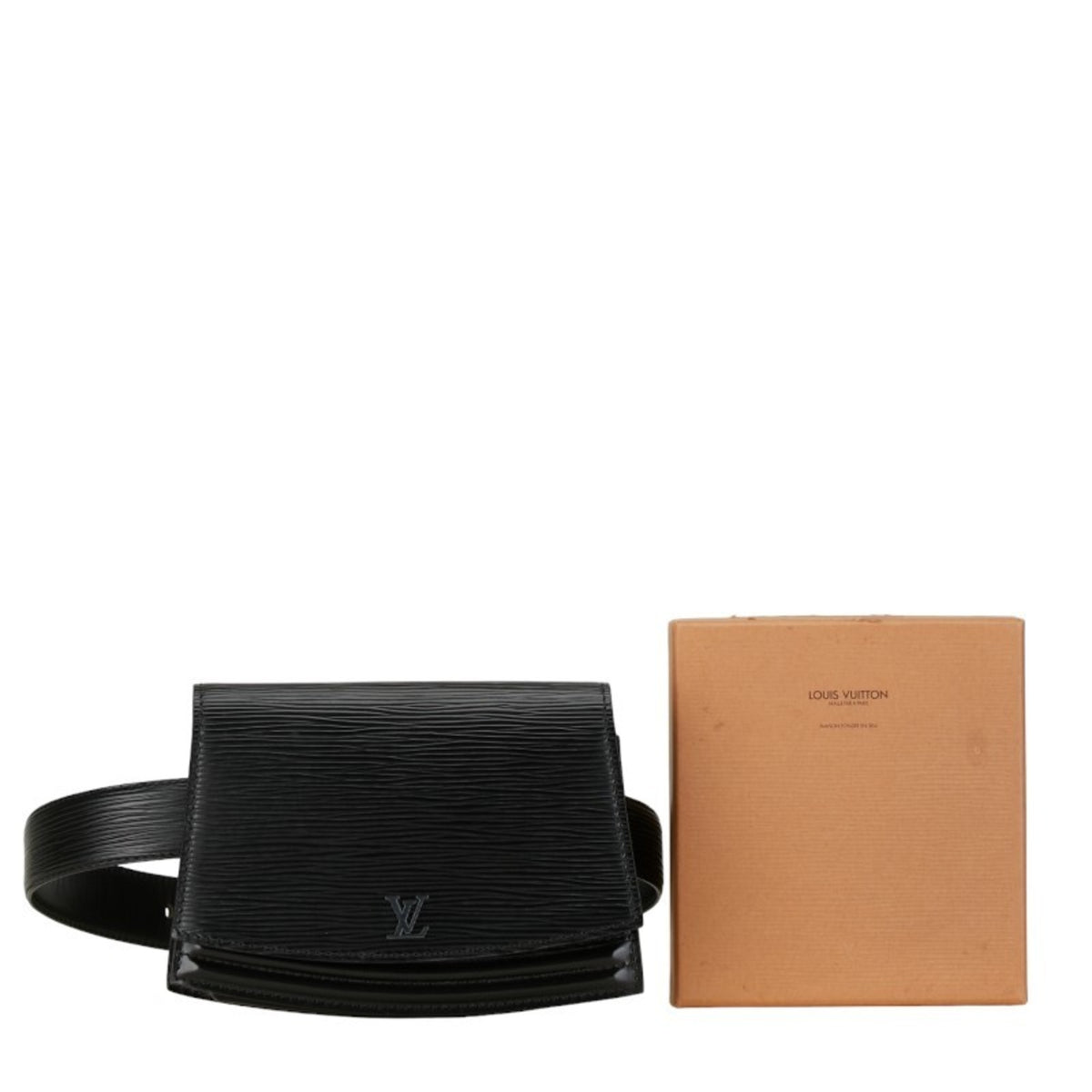 Louis Vuitton Black Noir Leather Shoulder Bag (Pre-Owned)