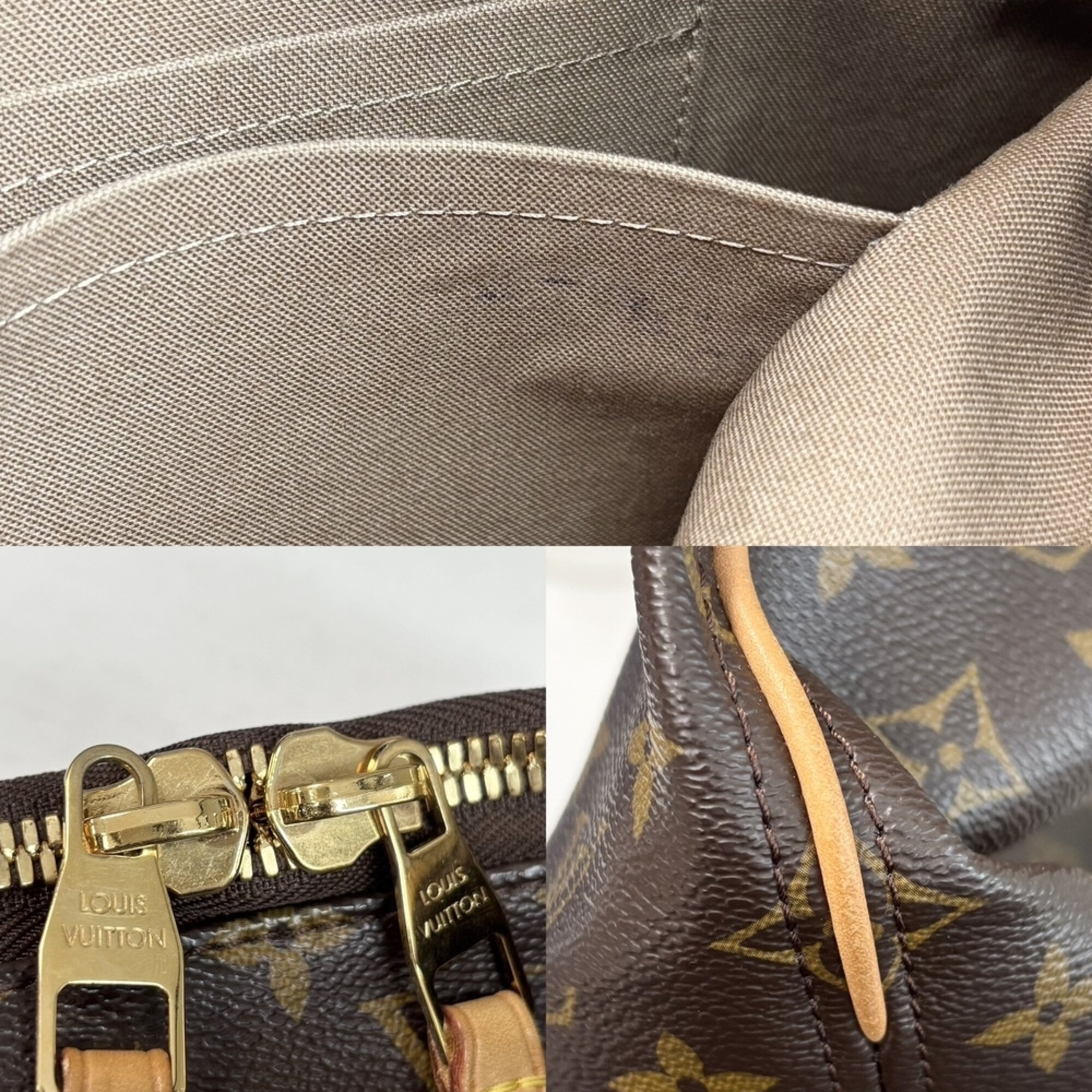 Louis Vuitton Brown Monogram Canvas Handbag (Pre-Owned)