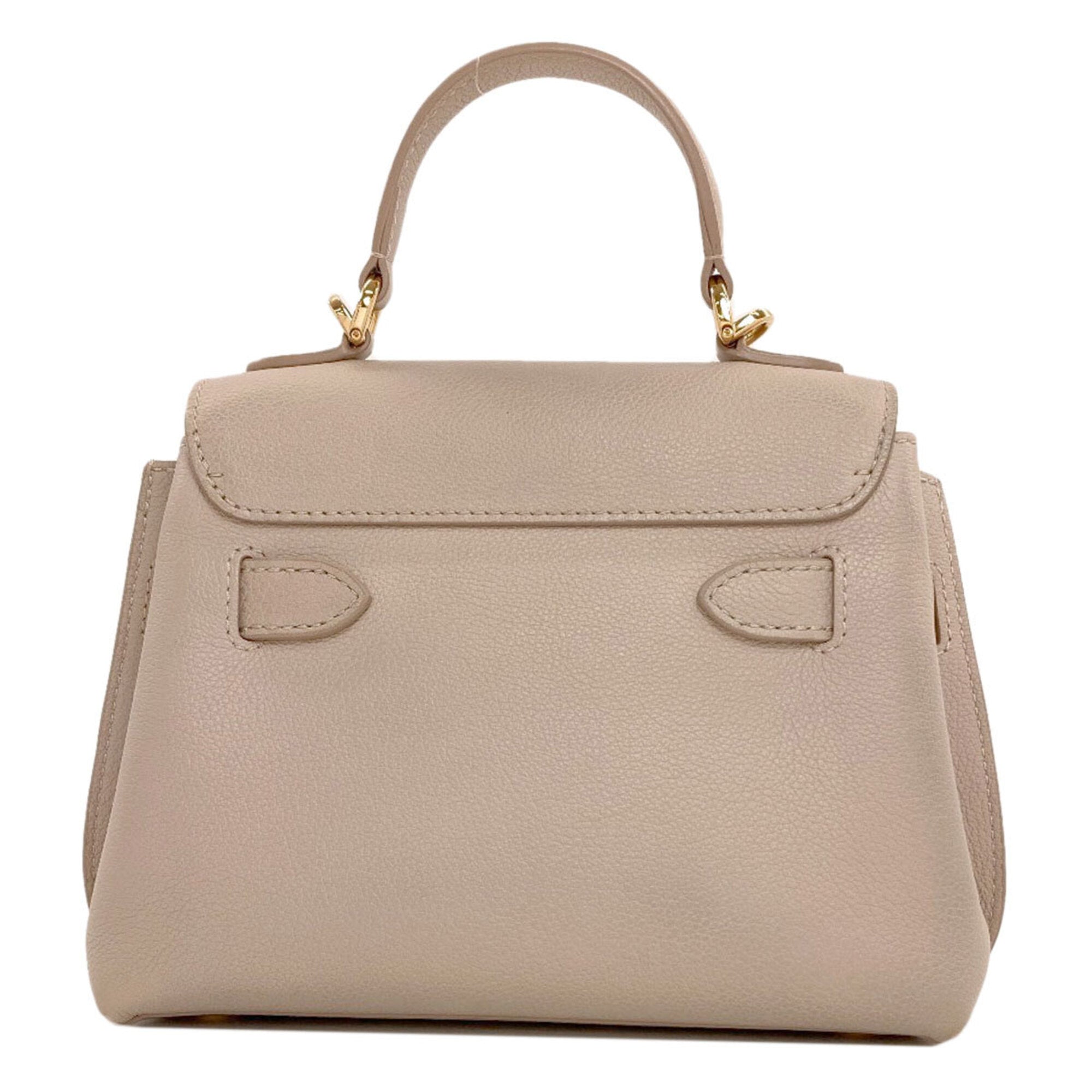 Louis Vuitton Grayish Leather Handbag (Pre-Owned)