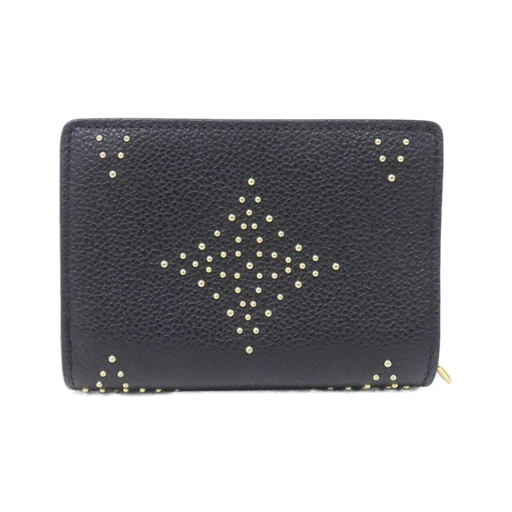 Louis Vuitton Black Leather Wallet (Bi-Fold) (Pre-Owned)