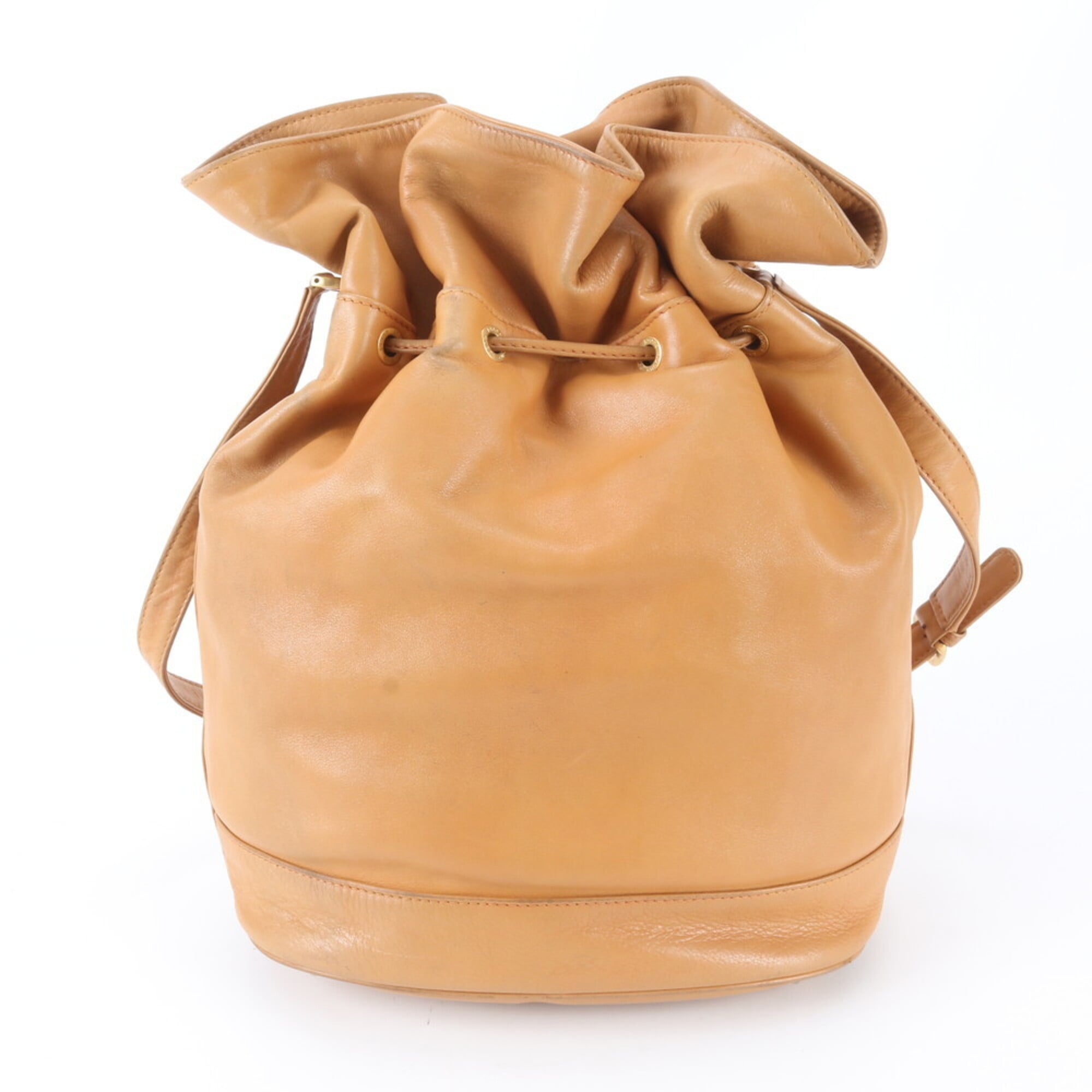 Gucci Brown Leather Shoulder Bag (Pre-Owned)
