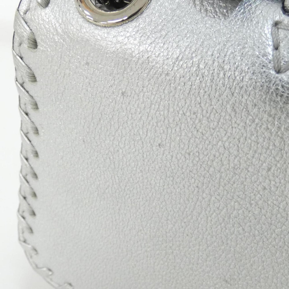 Louis Vuitton Silver Leather Handbag Shoulder Bag (Pre-Owned)