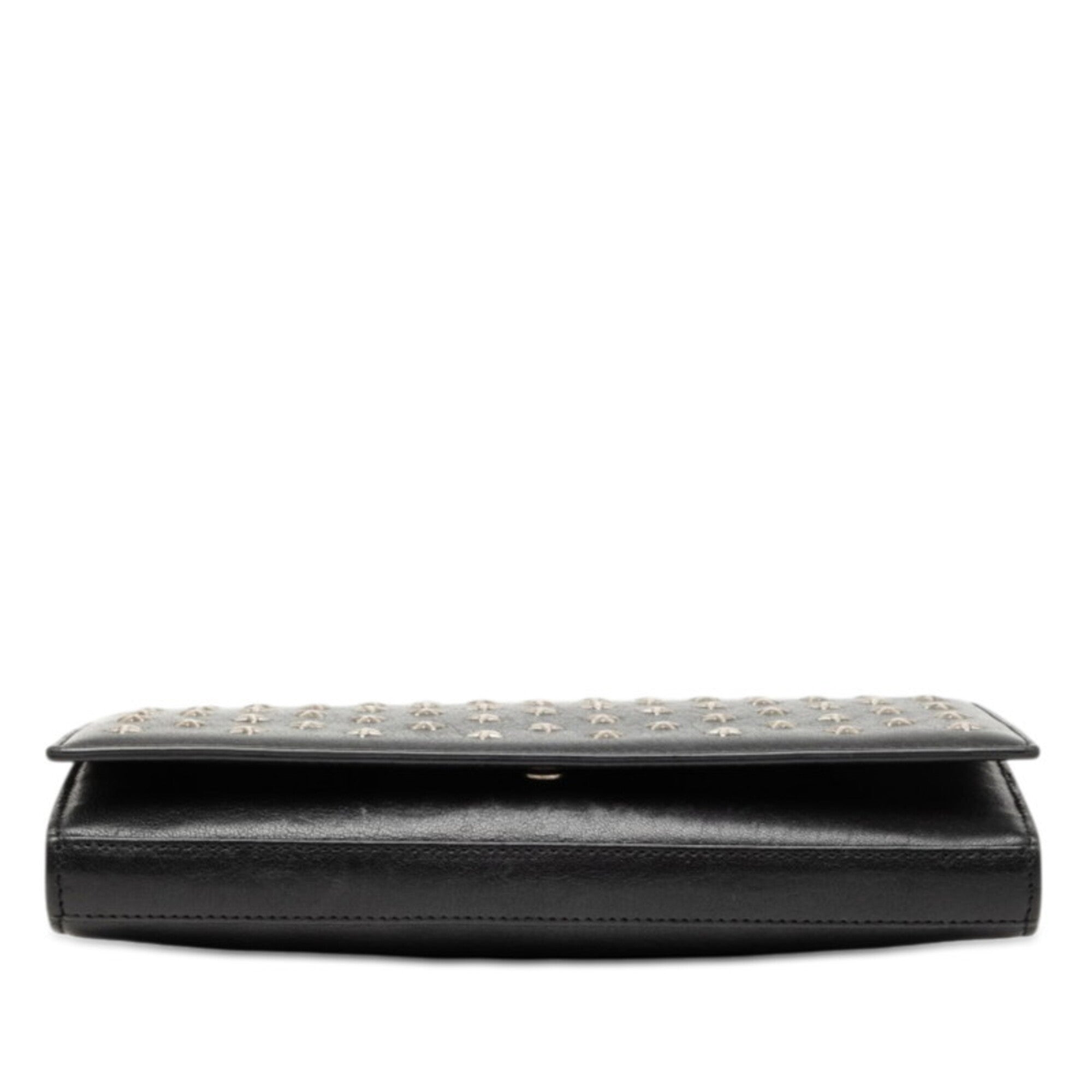 Saint Laurent Black Leather Shoulder Bag (Pre-Owned)