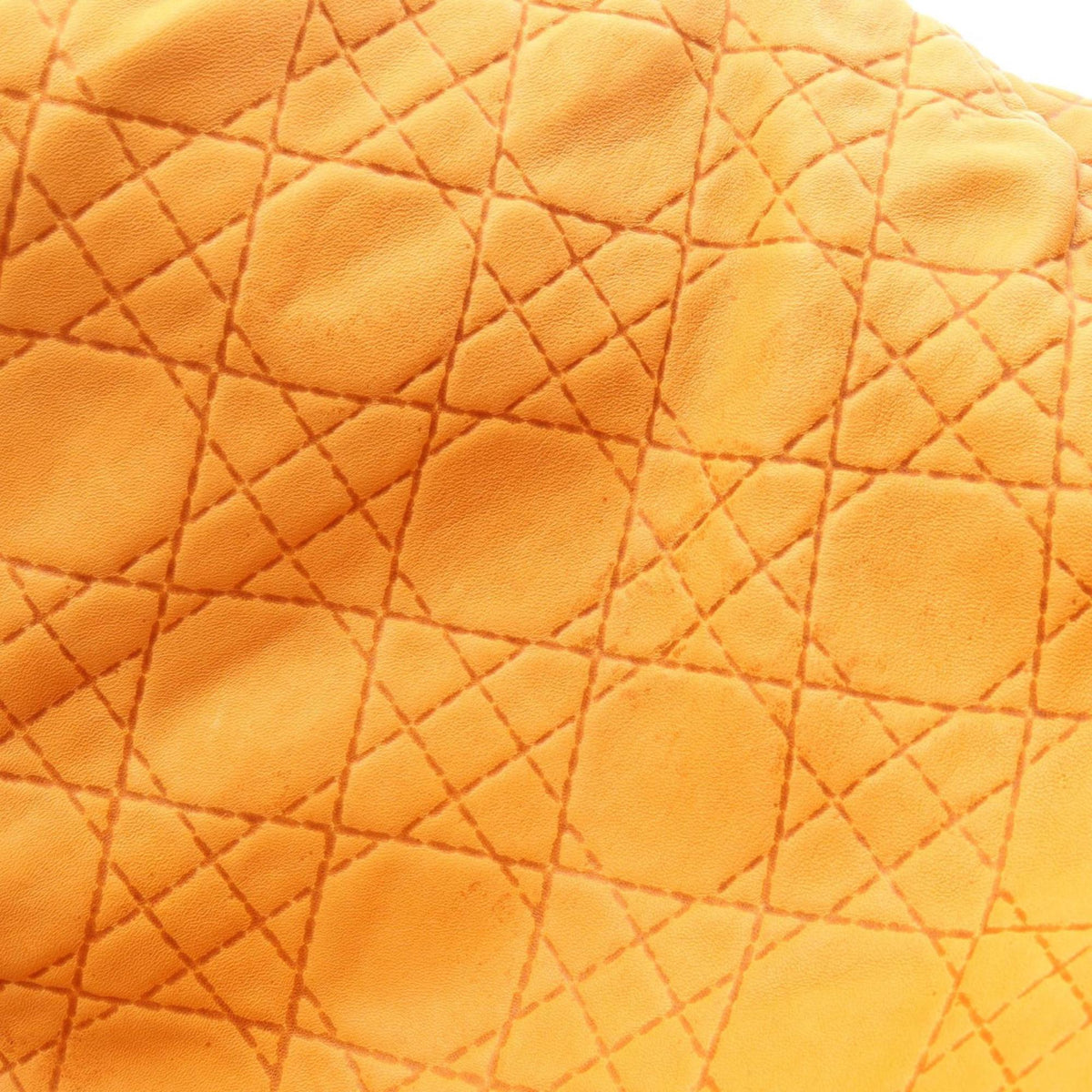 Christian Dior Orange Leather Handbag Shoulder Bag (Pre-Owned)