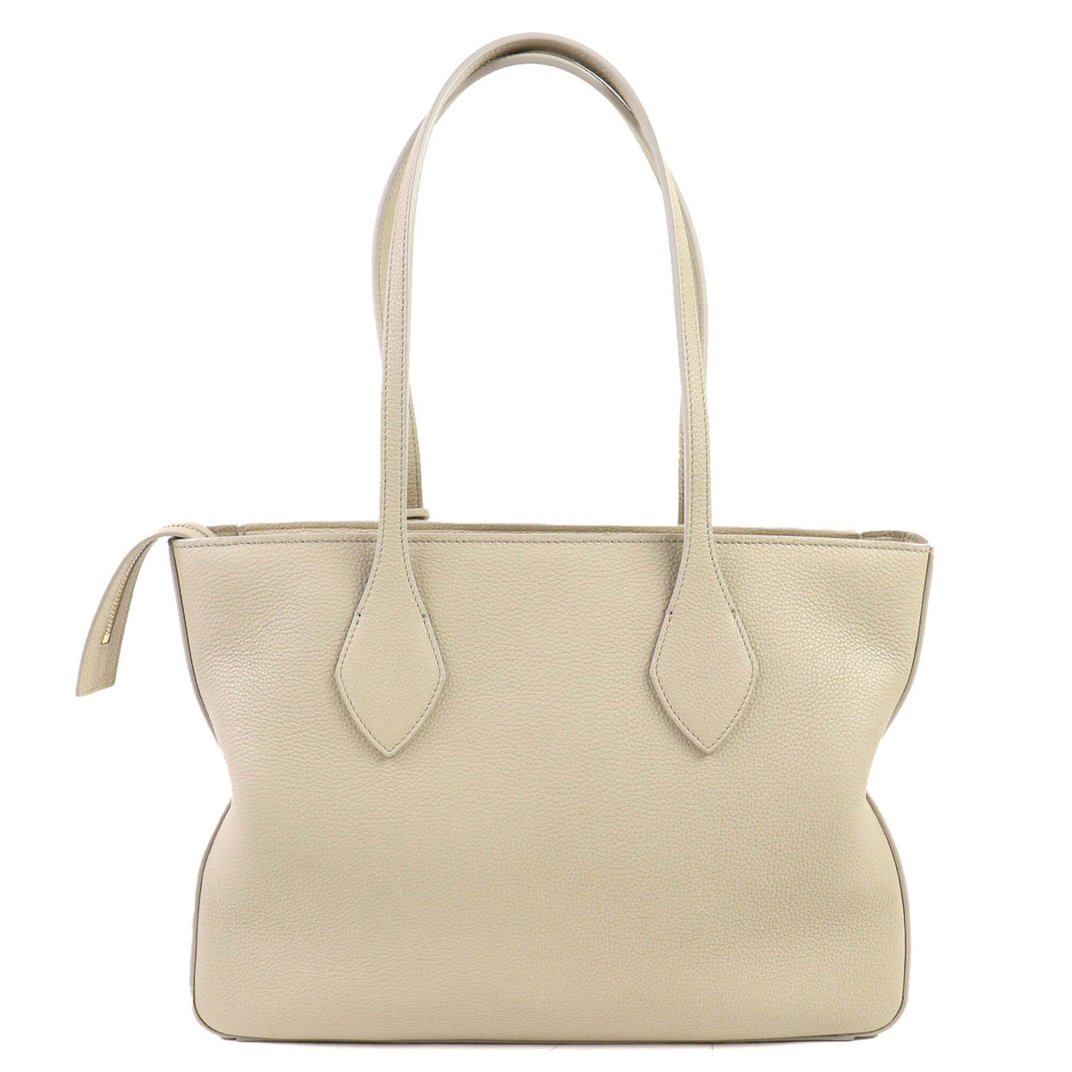 Salvatore Ferragamo Light Beige Leather Tote Bag (Pre-Owned)