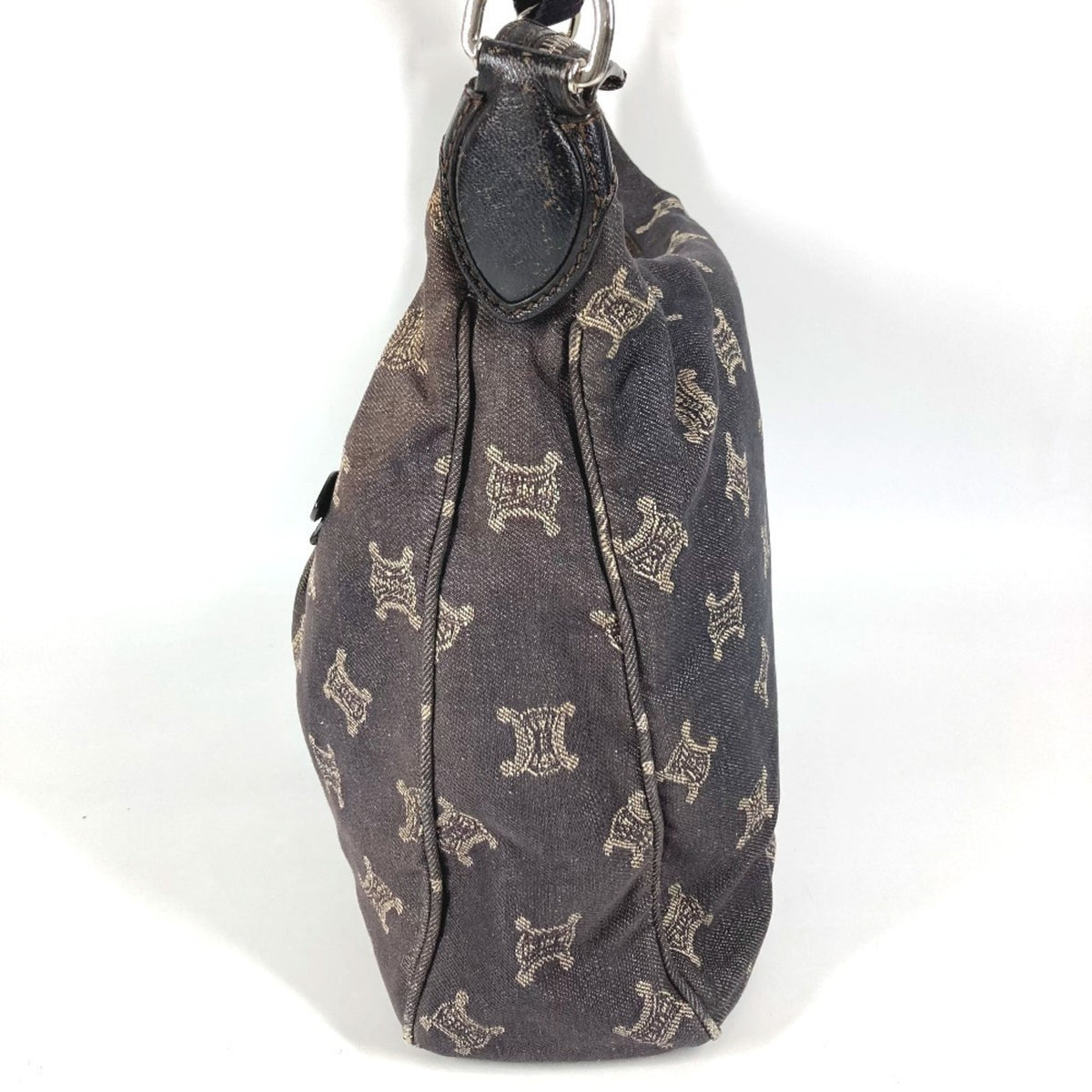 Celine Navy Denim Leather Shoulder Bag (Pre-Owned)