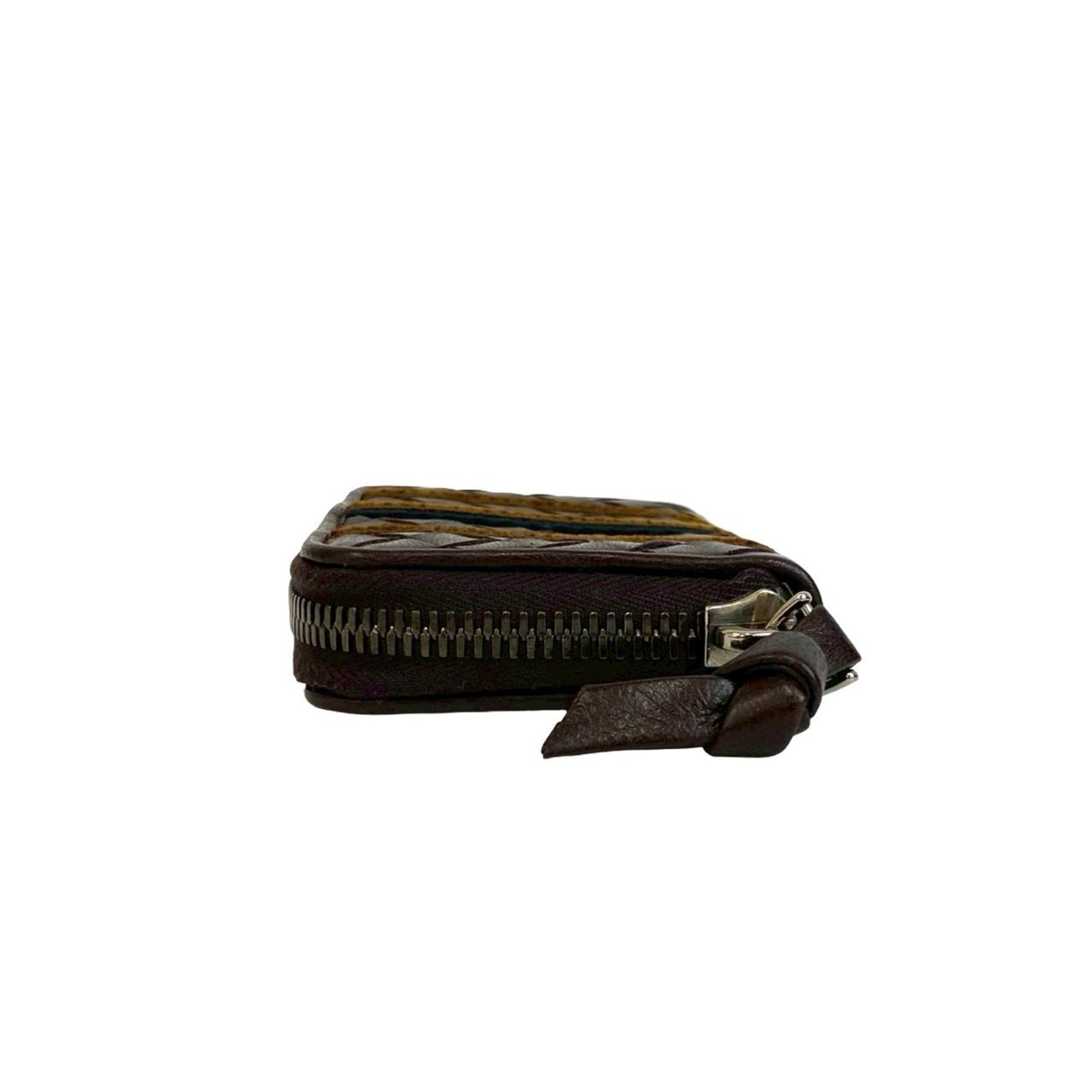 Bottega Veneta Brown Leather Coin Purse/Coin Case (Pre-Owned)