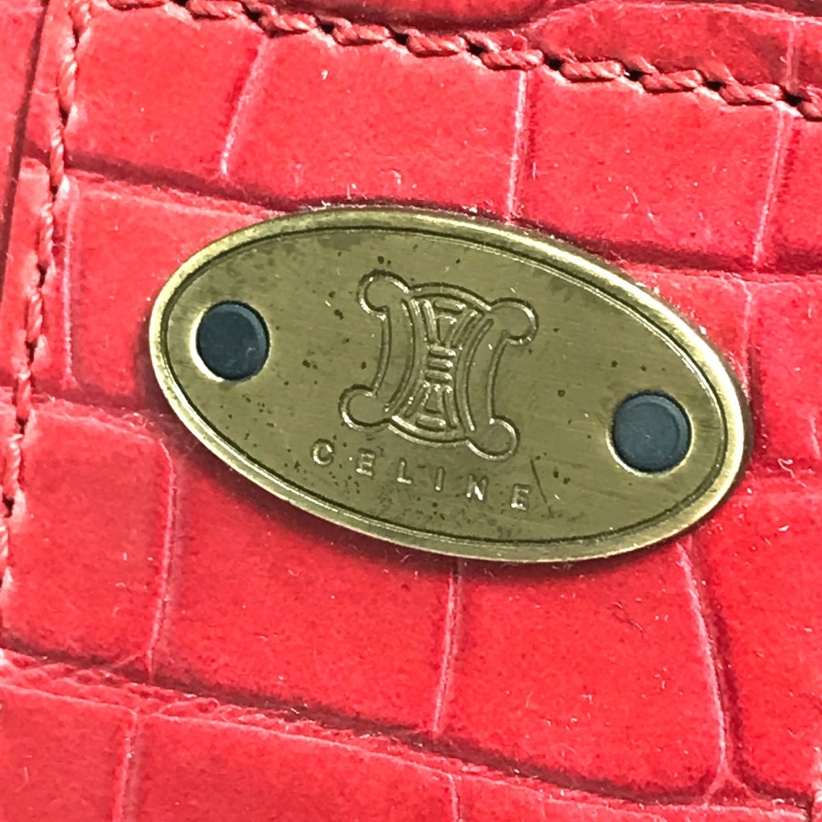 Celine Red Leather Handbag (Pre-Owned)