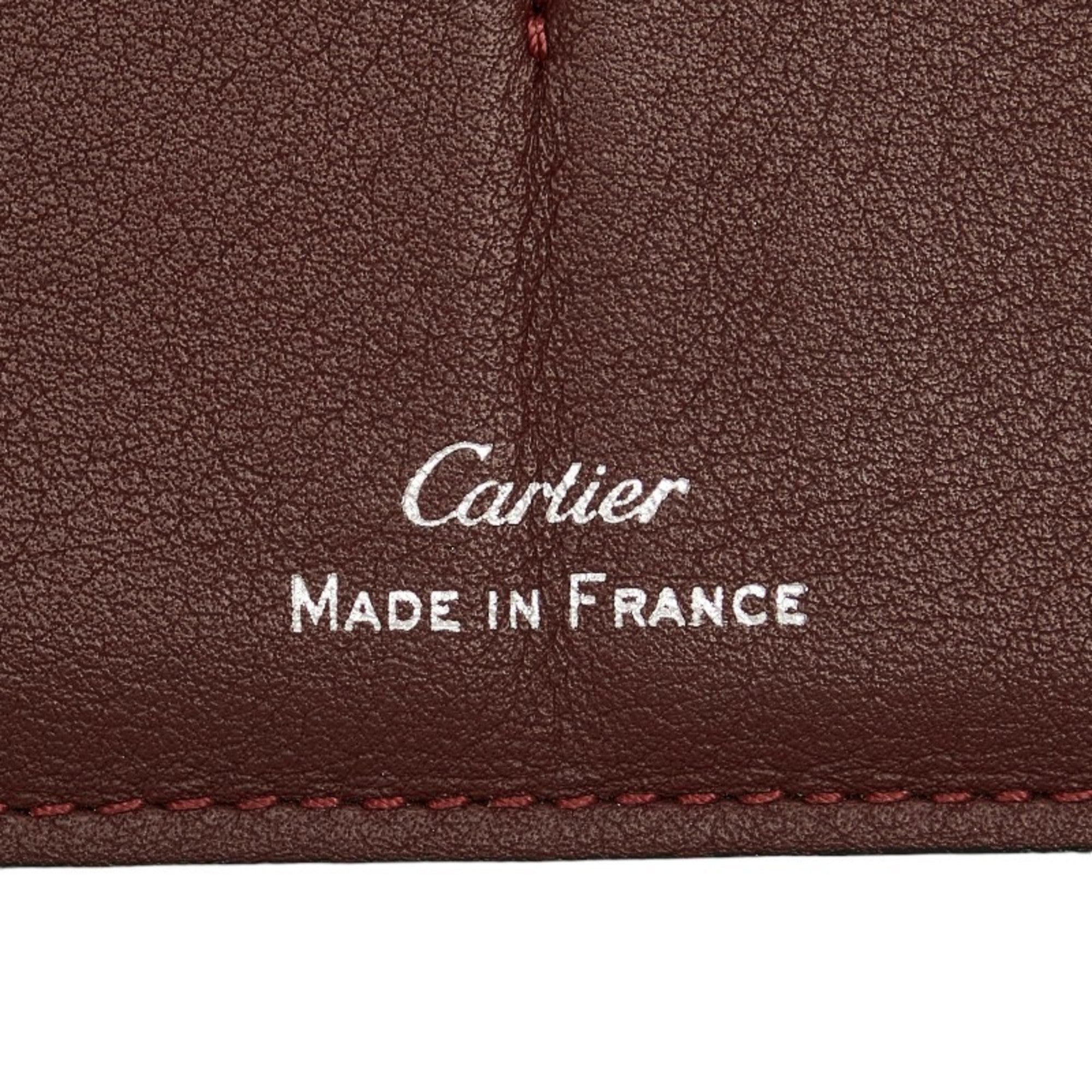 Cartier Black Leather Wallet (Bi-Fold) (Pre-Owned)