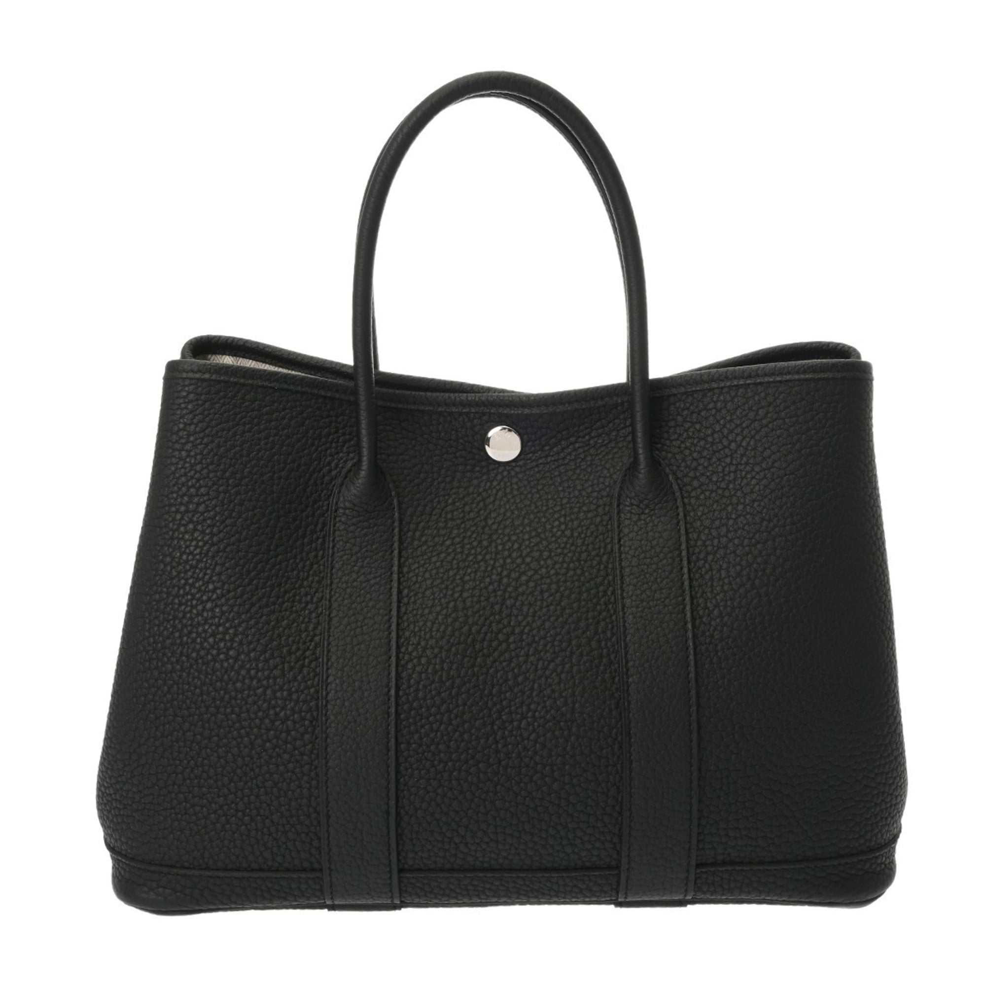 Hermes Black Negonda Leather Handbag (Pre-Owned)