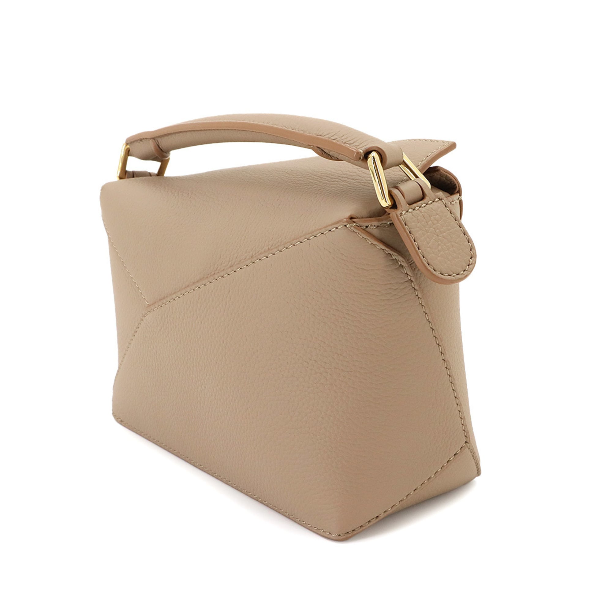 Loewe Puzzle Sand Leather Handbag Shoulder Bag (Pre-Owned)