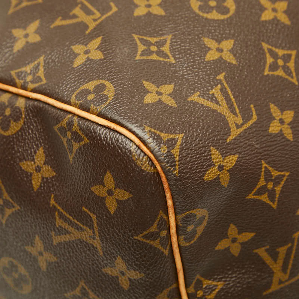 Louis Vuitton Brown Pvc Leather Boston Bag Shoulder Bag (Pre-Owned)
