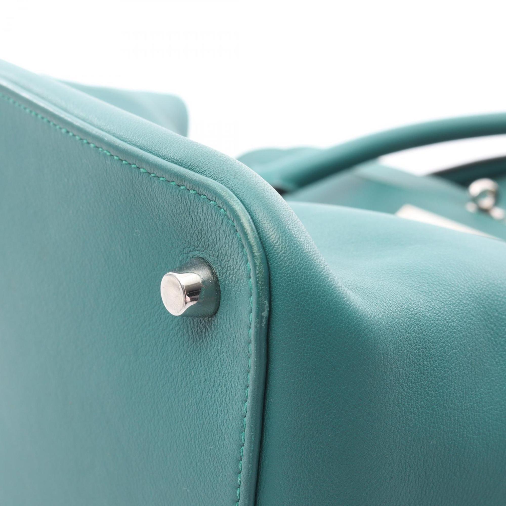 Hermes Green Swift Leather Handbag (Pre-Owned)