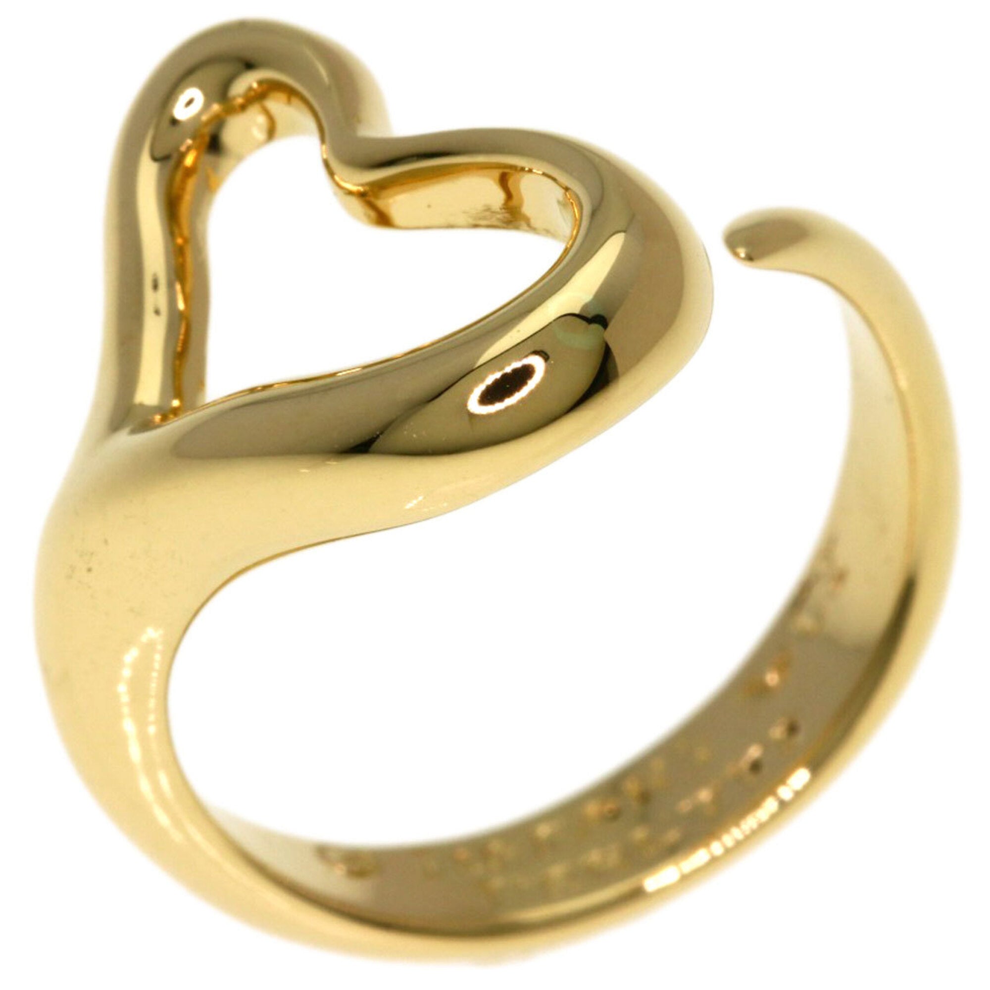 Tiffany Open Heart Yellow Gold (18K) Band Ring (Pre-Owned)