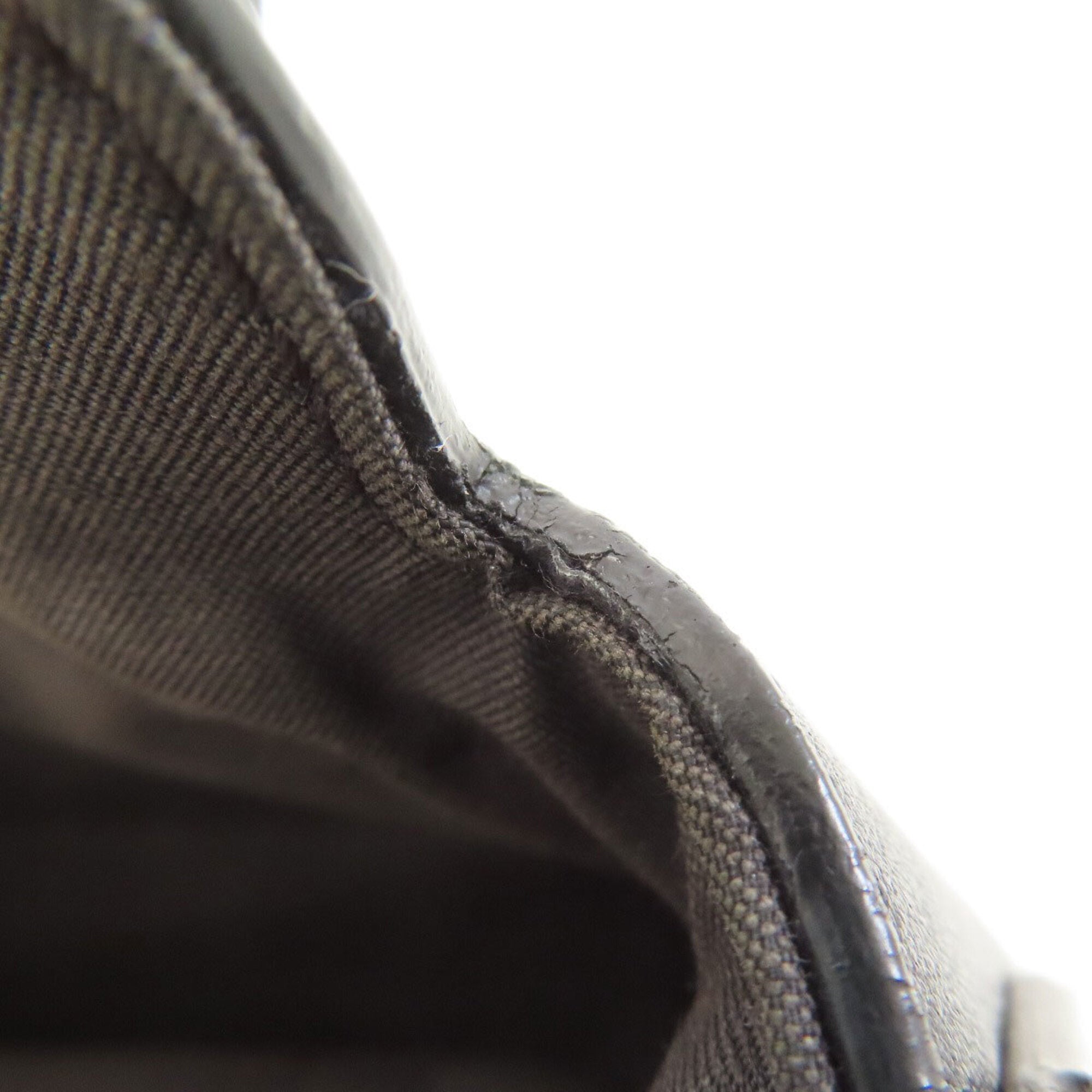 Fendi Black Brown Leather Handbag (Pre-Owned)