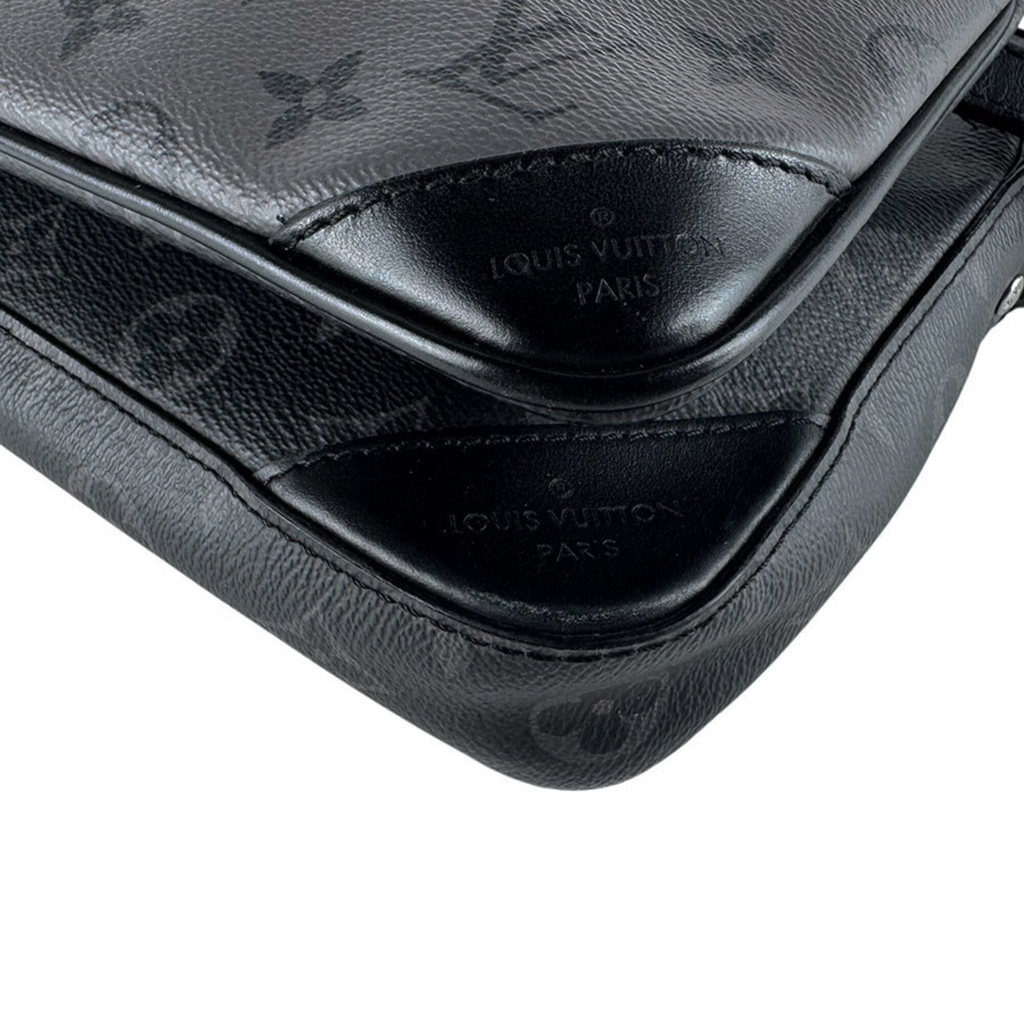Louis Vuitton Black Gray Monogram Eclipse Monogram Eclipse Shoulder Bag (Pre-Owned)