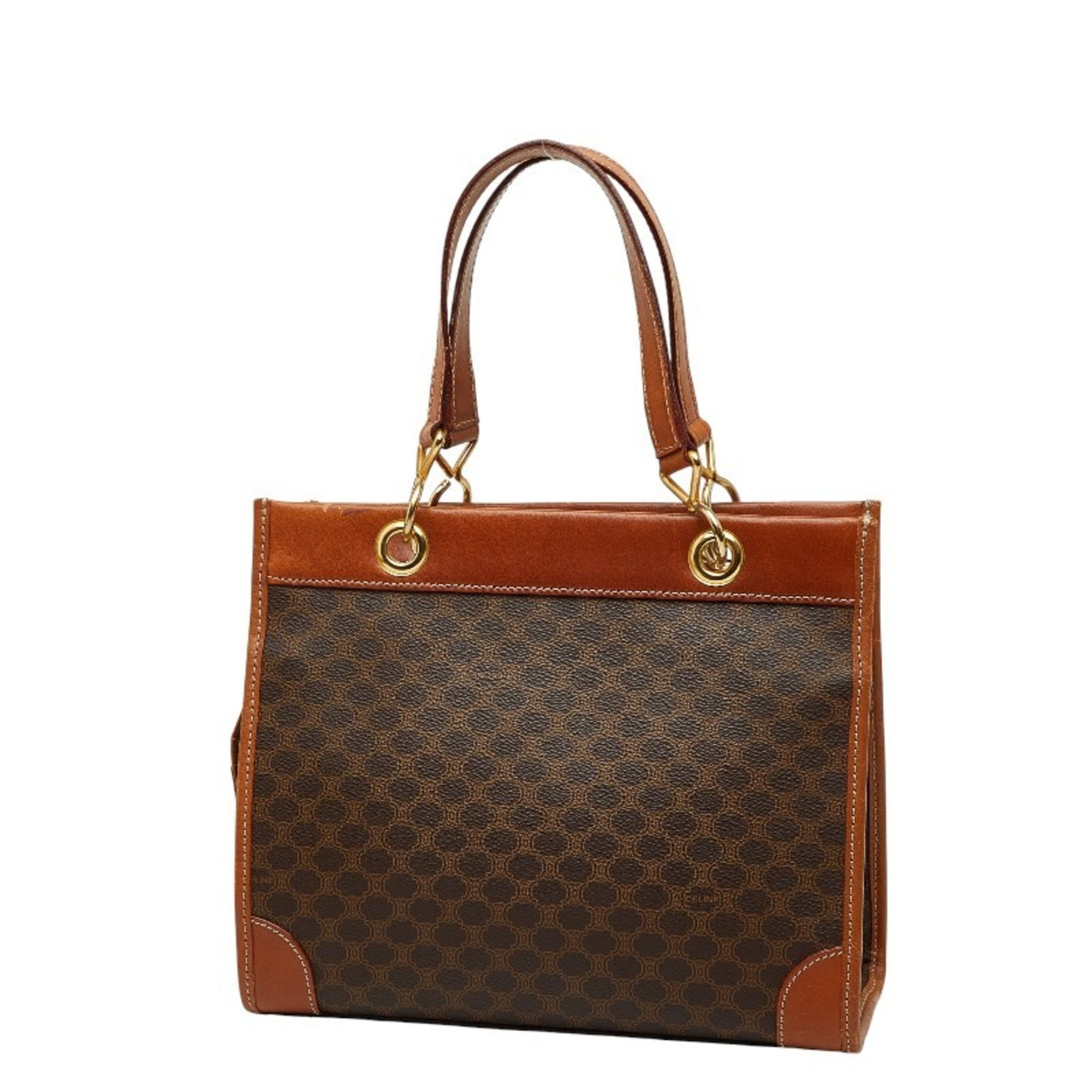 Celine Brown Pvc Leather Handbag (Pre-Owned)
