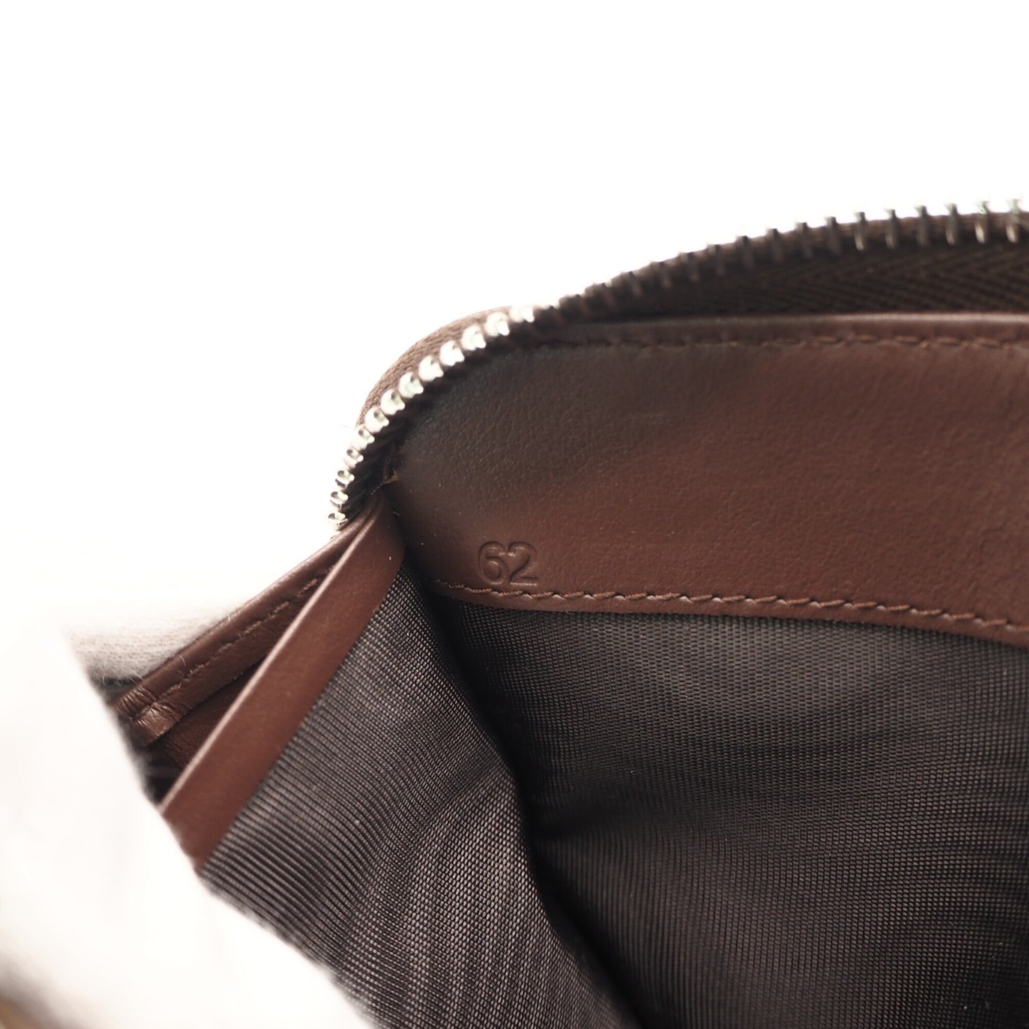Prada Brown Leather Long Wallet (Bi-Fold) (Pre-Owned)