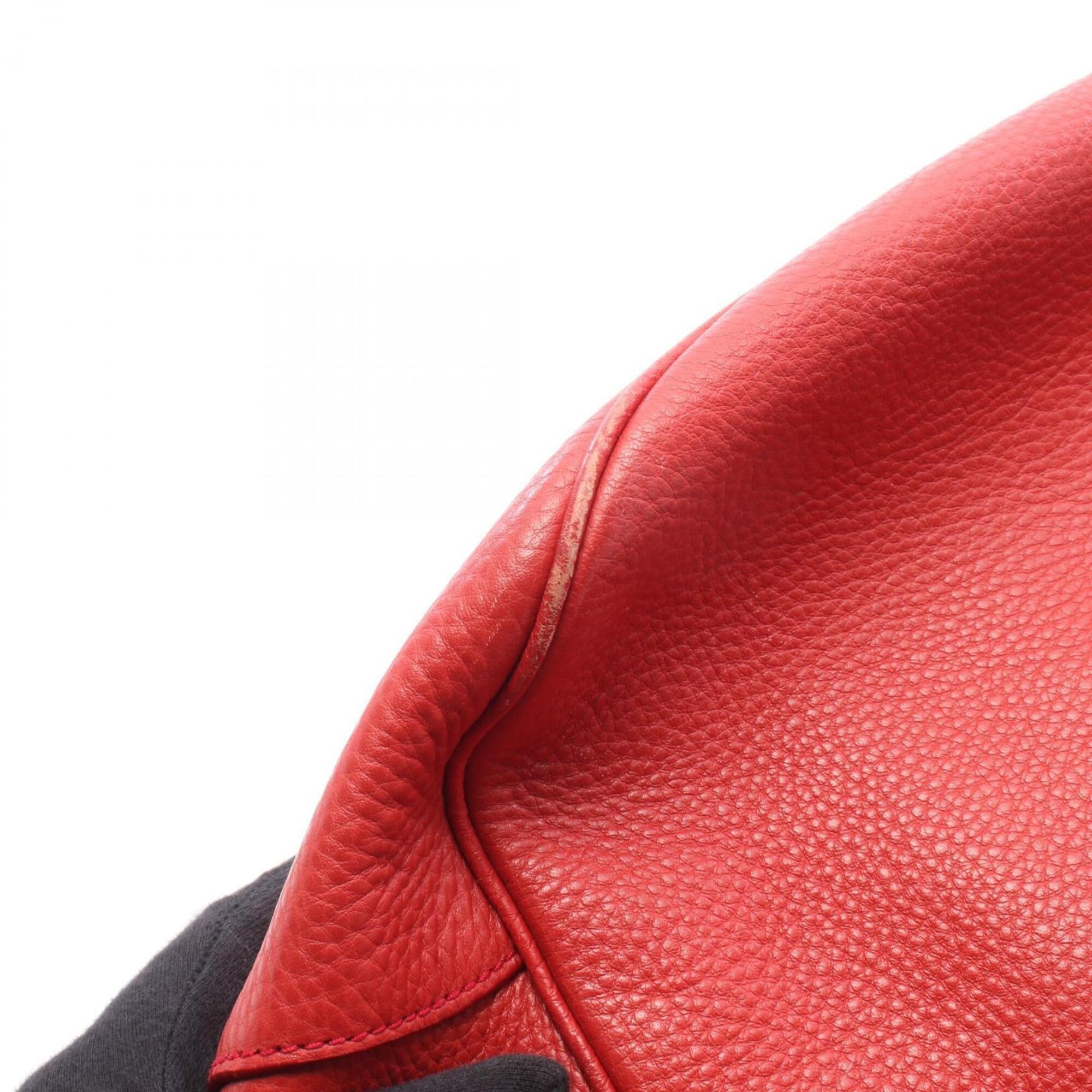 Prada Red Color Vitello Daino Handbag Shoulder Bag (Pre-Owned)
