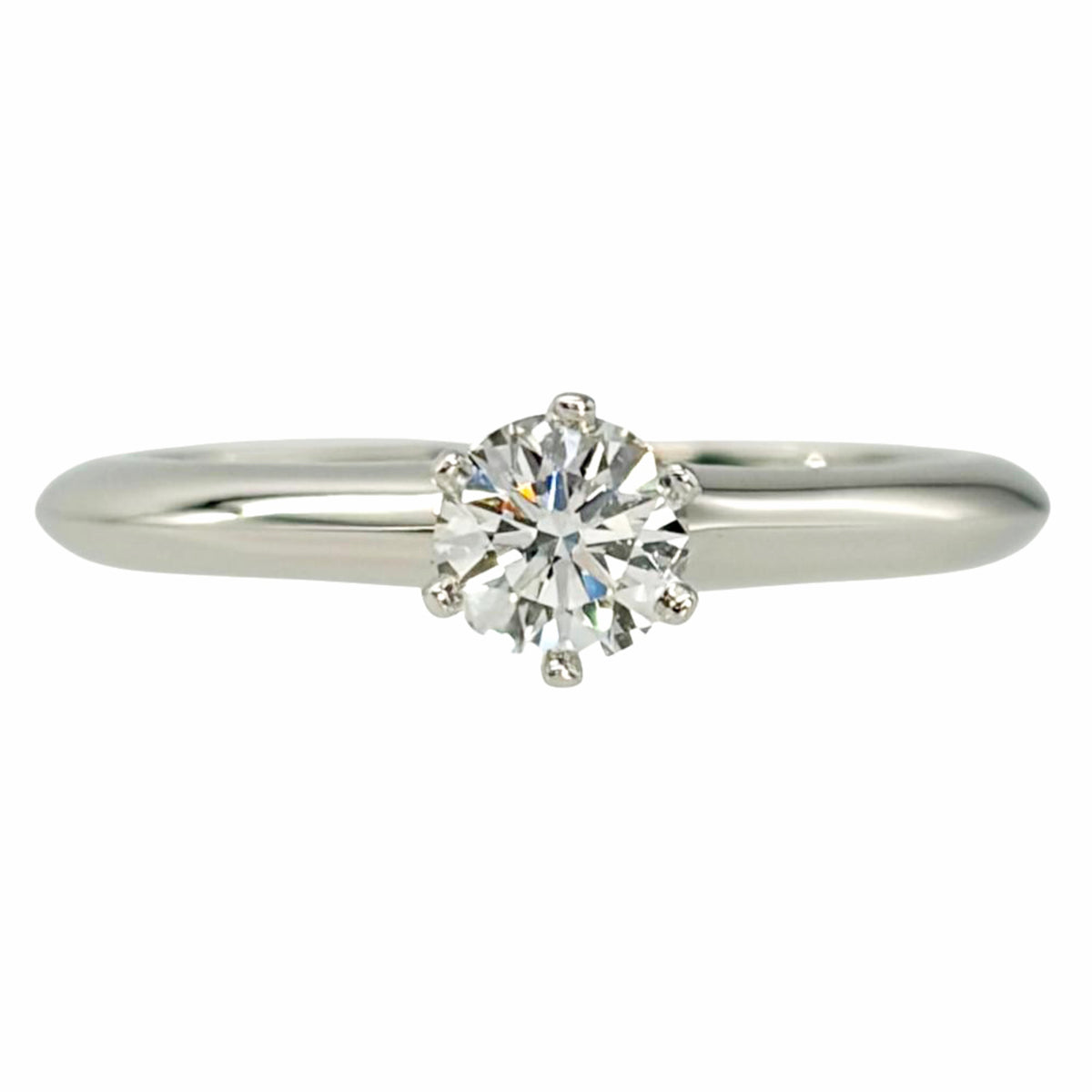 Tiffany Platinum Platinum 950 Band Ring (Pre-Owned)