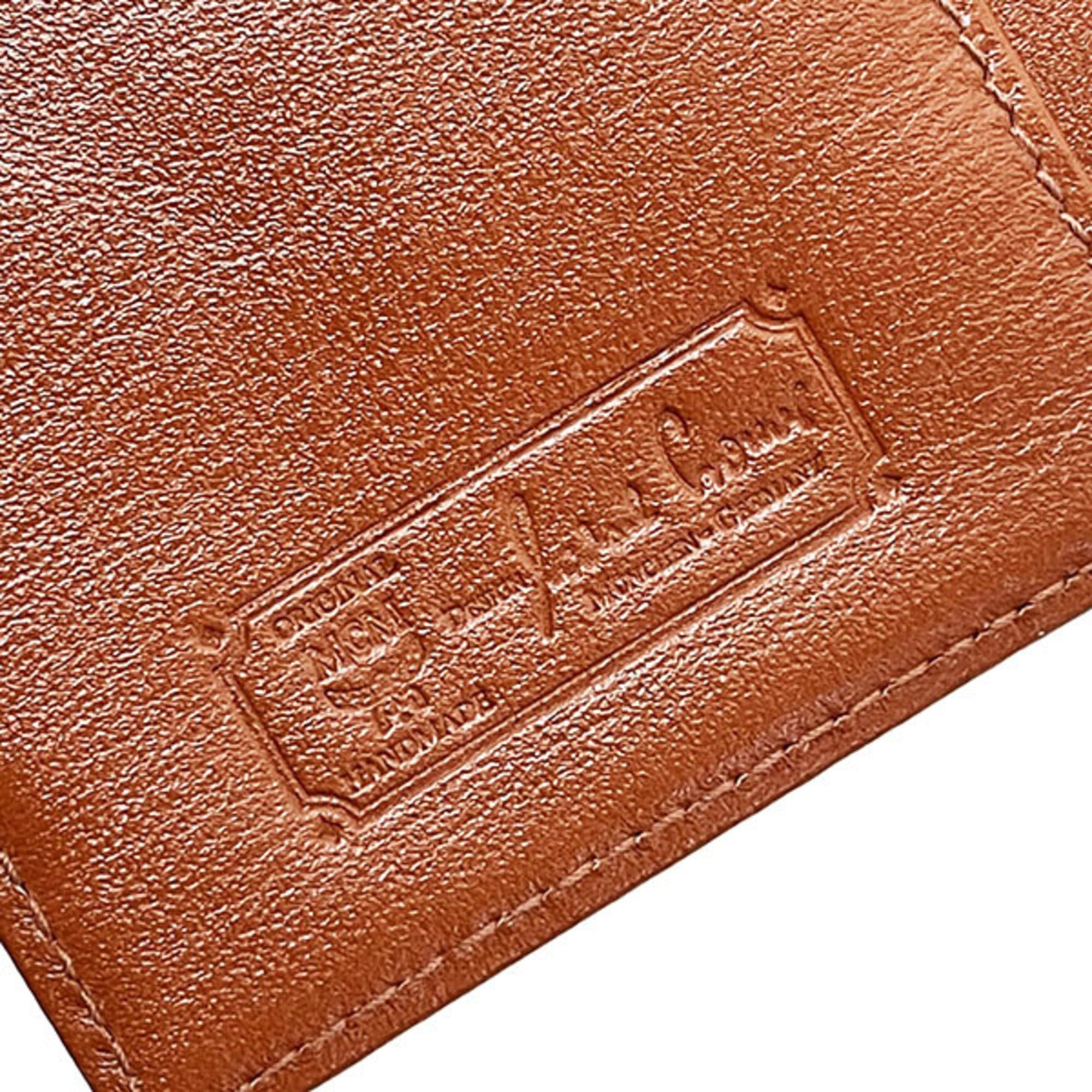 Mcm Brown Camel Pvc Wallet (Bi-Fold) (Pre-Owned)