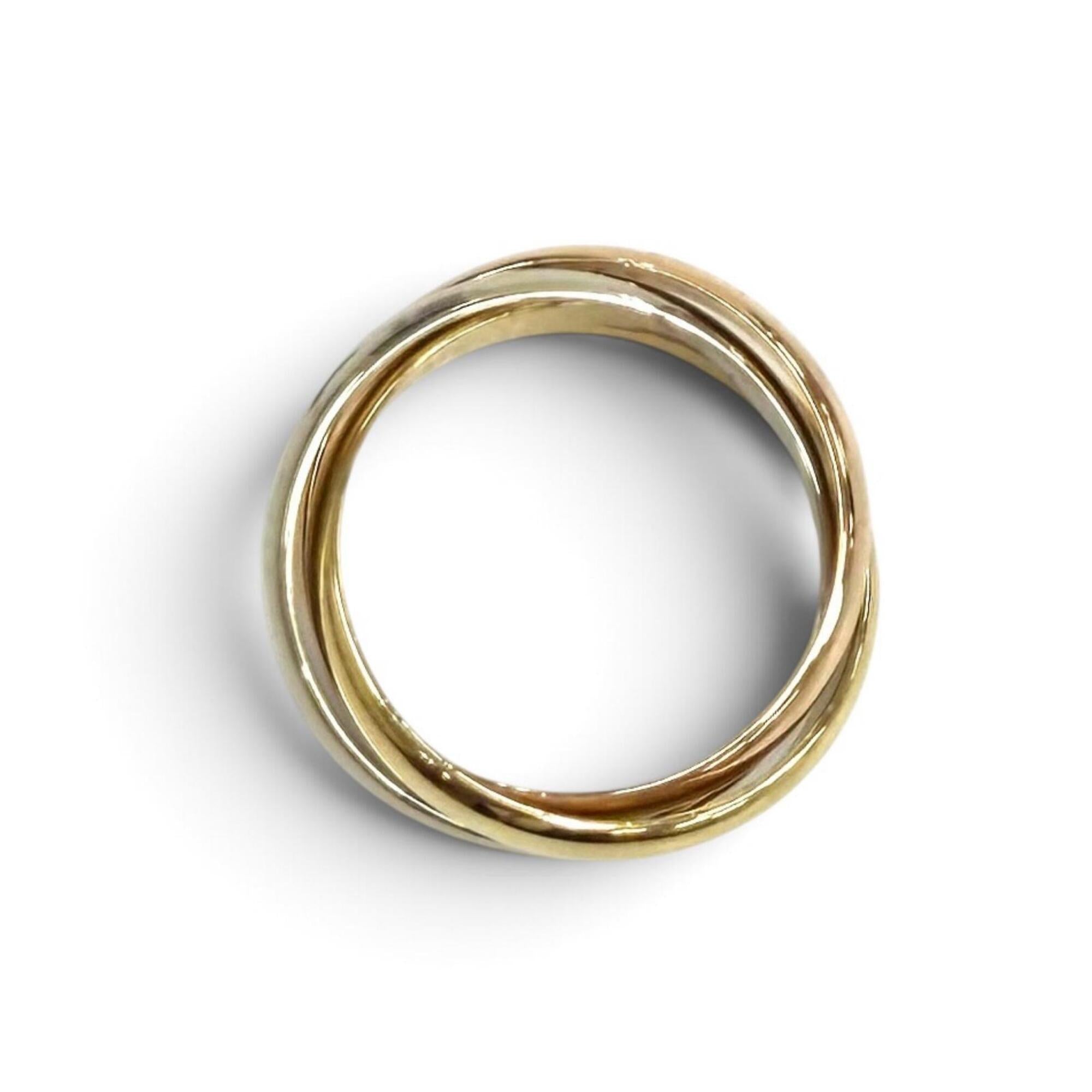 Cartier Pink Gold White Gold Yellow Gold Yellow Gold (18K) Pink Gold (18K) White Gold (18K) Band Ring (Pre-Owned)