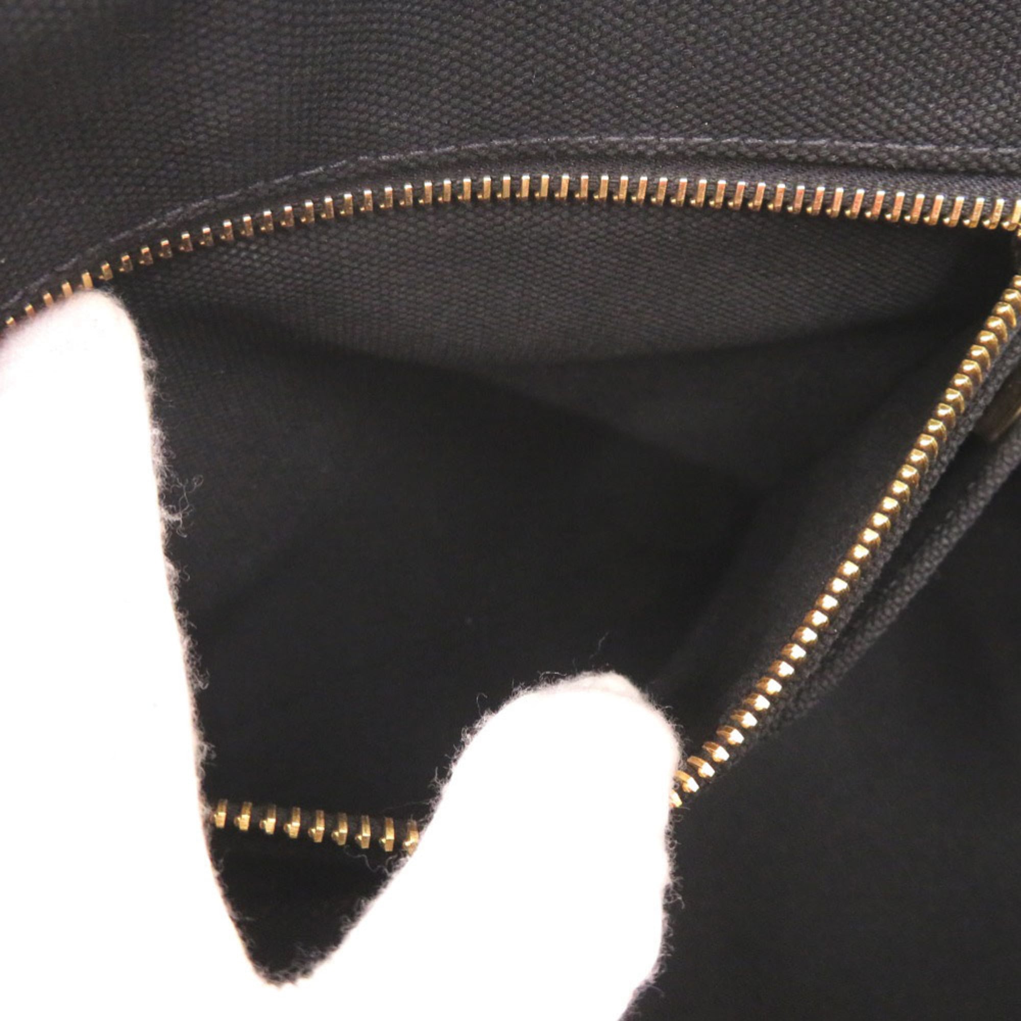 Prada Black Canvas Handbag Shoulder Bag Tote Bag (Pre-Owned)