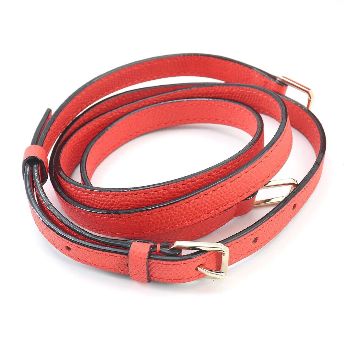 Valextra Red Color Leather Handbag (Pre-Owned)