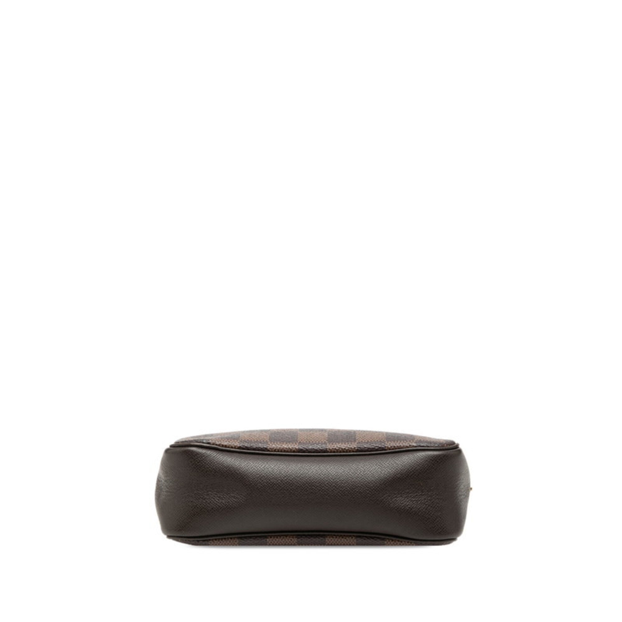 Louis Vuitton Brown Pvc Leather Handbag Pouch (Pre-Owned)