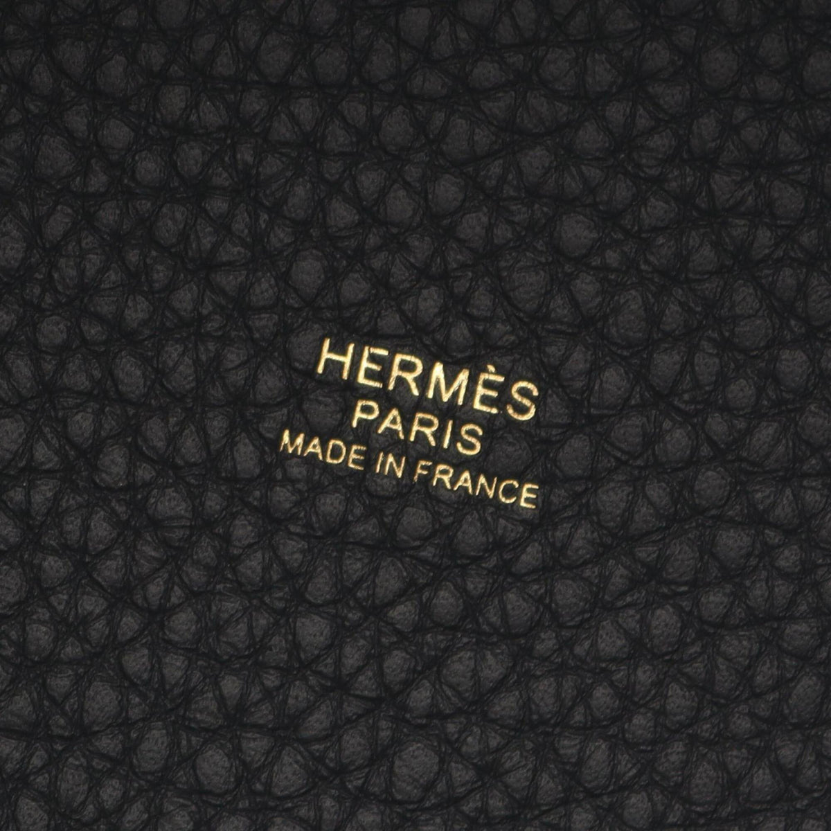 Hermes Navy Taurillon Clemence Leather Handbag (Pre-Owned)