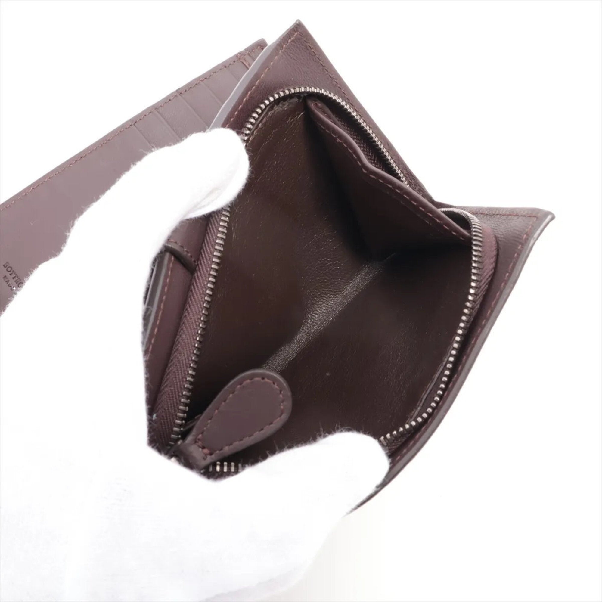 Bottega Veneta Intrecciato Brown Intrecciato Wallet (Bi-Fold) (Pre-Owned)
