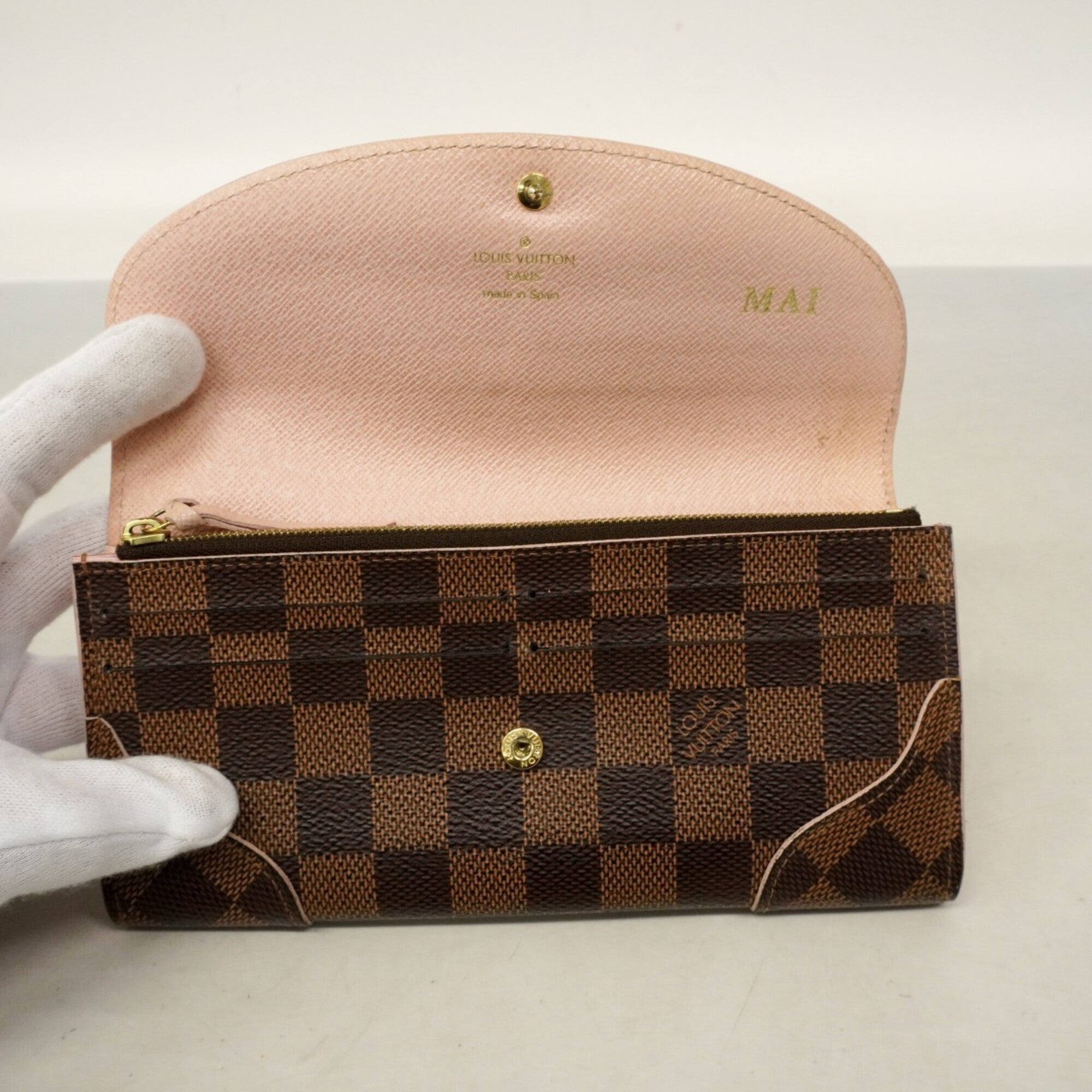 Louis Vuitton Ebene Rose Ballerine Long Wallet (Bi-Fold) (Pre-Owned)