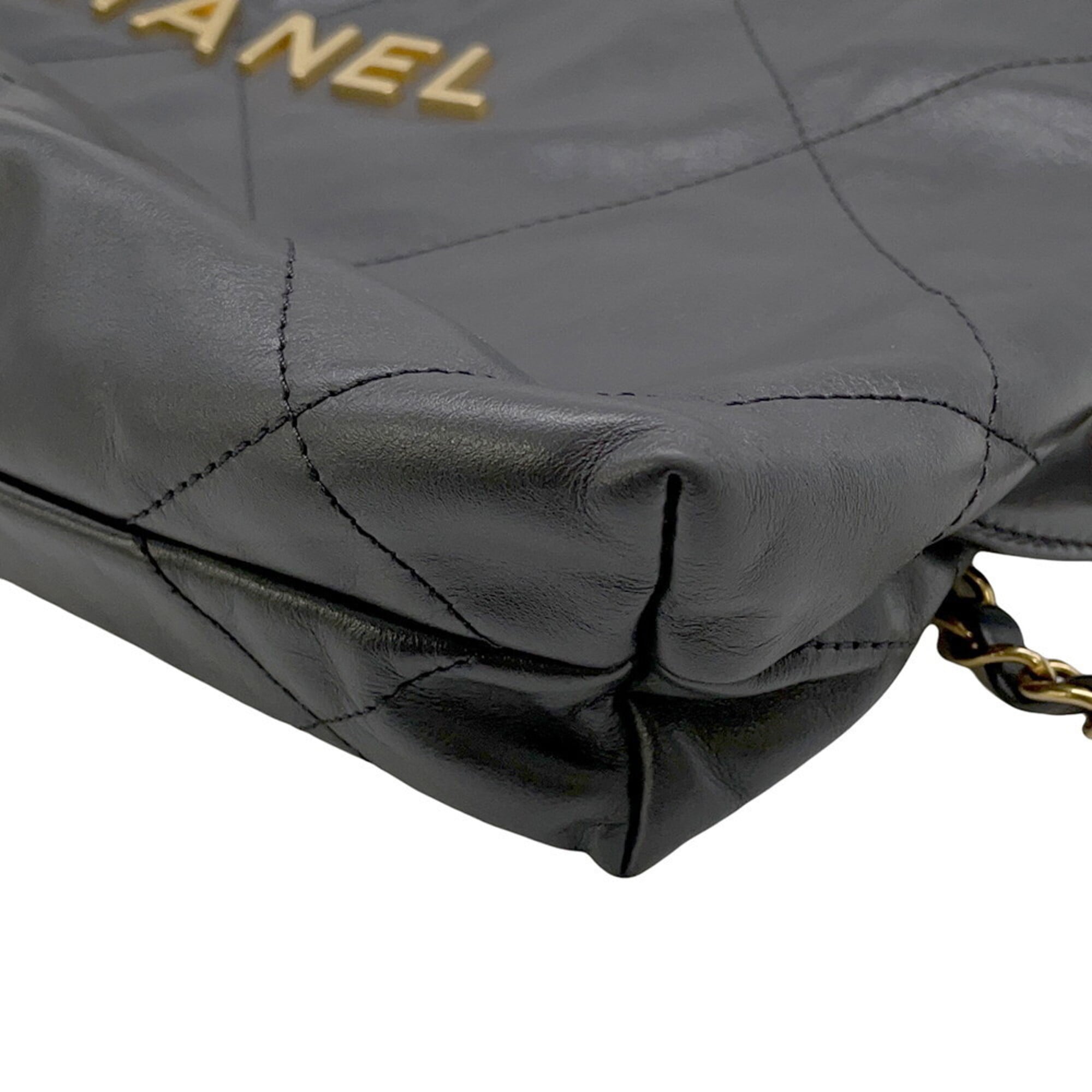 Chanel Gray Leather Backpack (Pre-Owned)