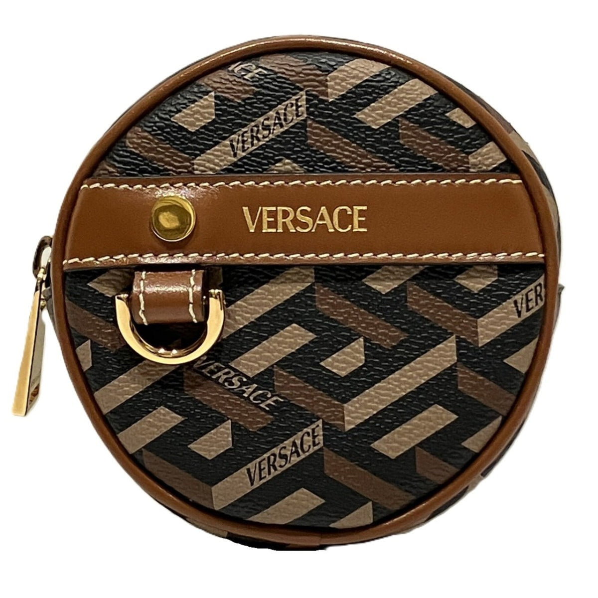 Versace Brown Pvc Fanny Pack (Pre-Owned)
