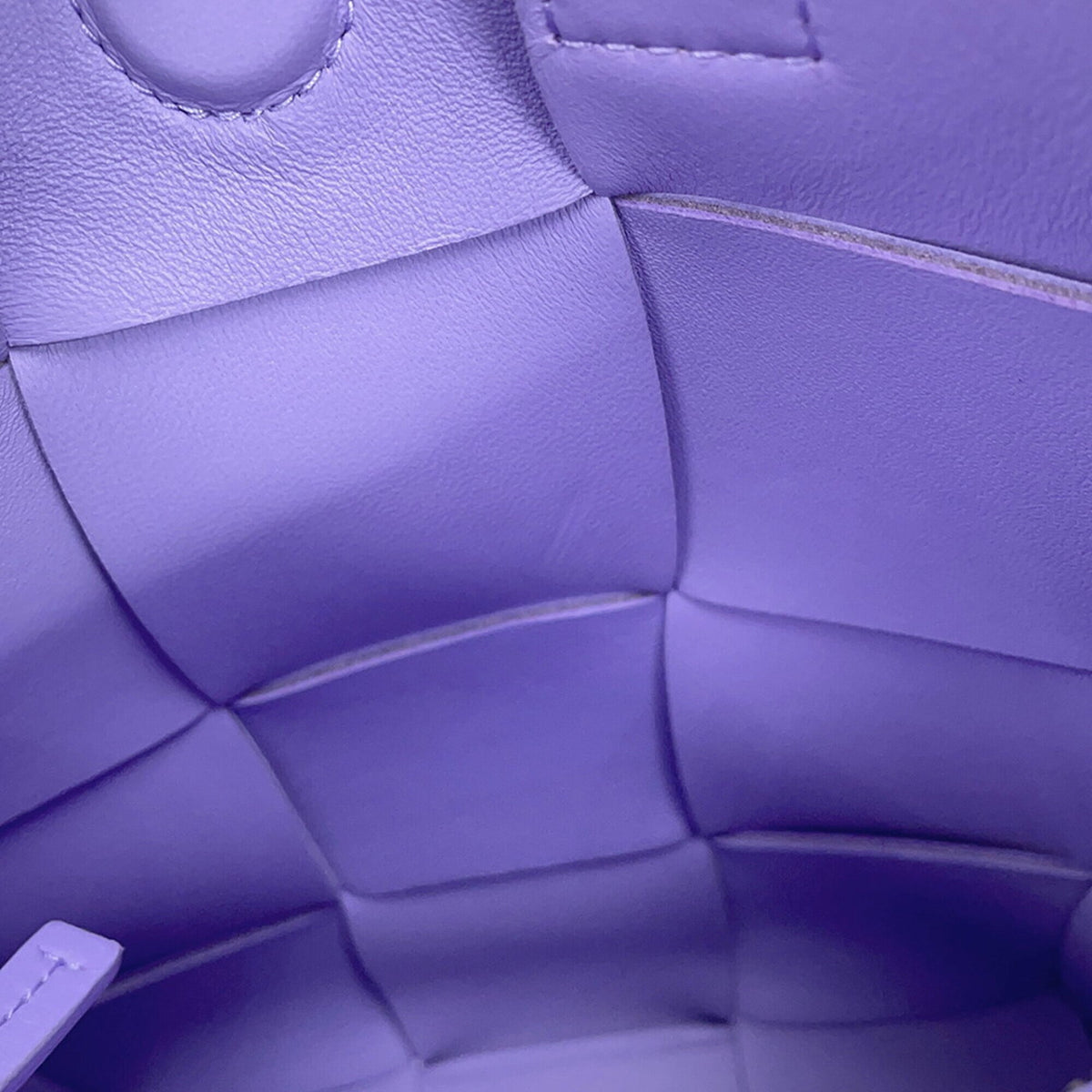 Bottega Veneta Purple Leather Handbag (Pre-Owned)