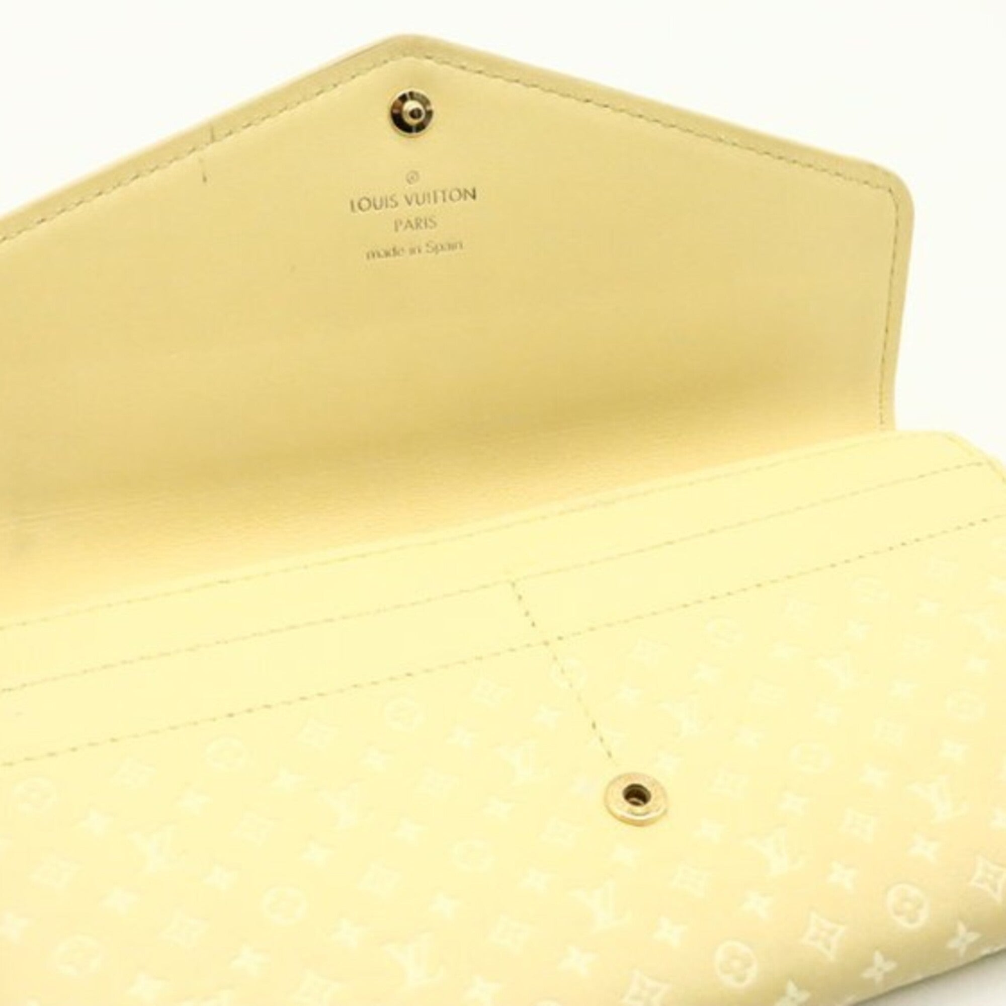 Louis Vuitton Jaune Yellow Monogram Long Wallet (Tri-Fold) (Pre-Owned)