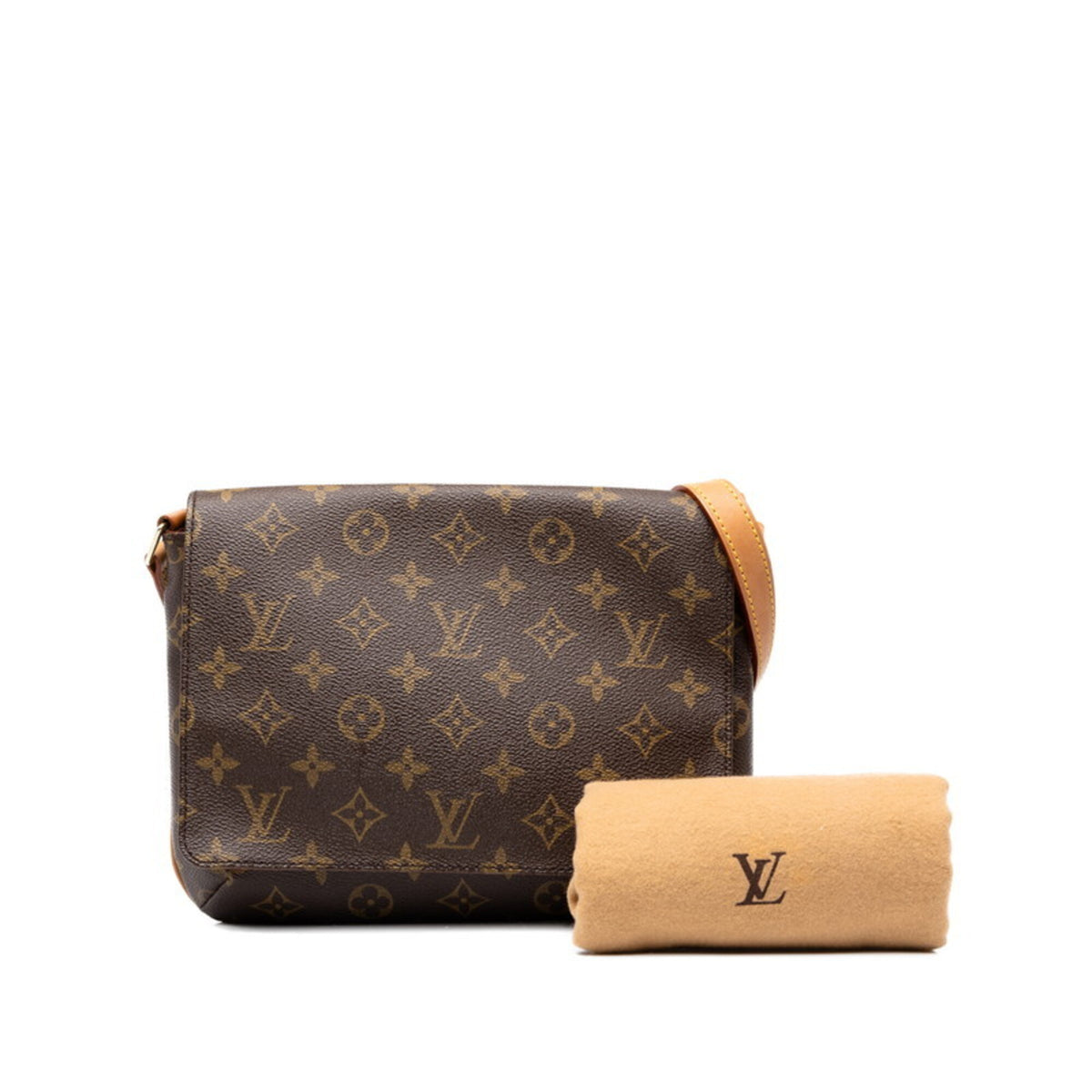 Louis Vuitton Brown Pvc Leather Shoulder Bag (Pre-Owned)