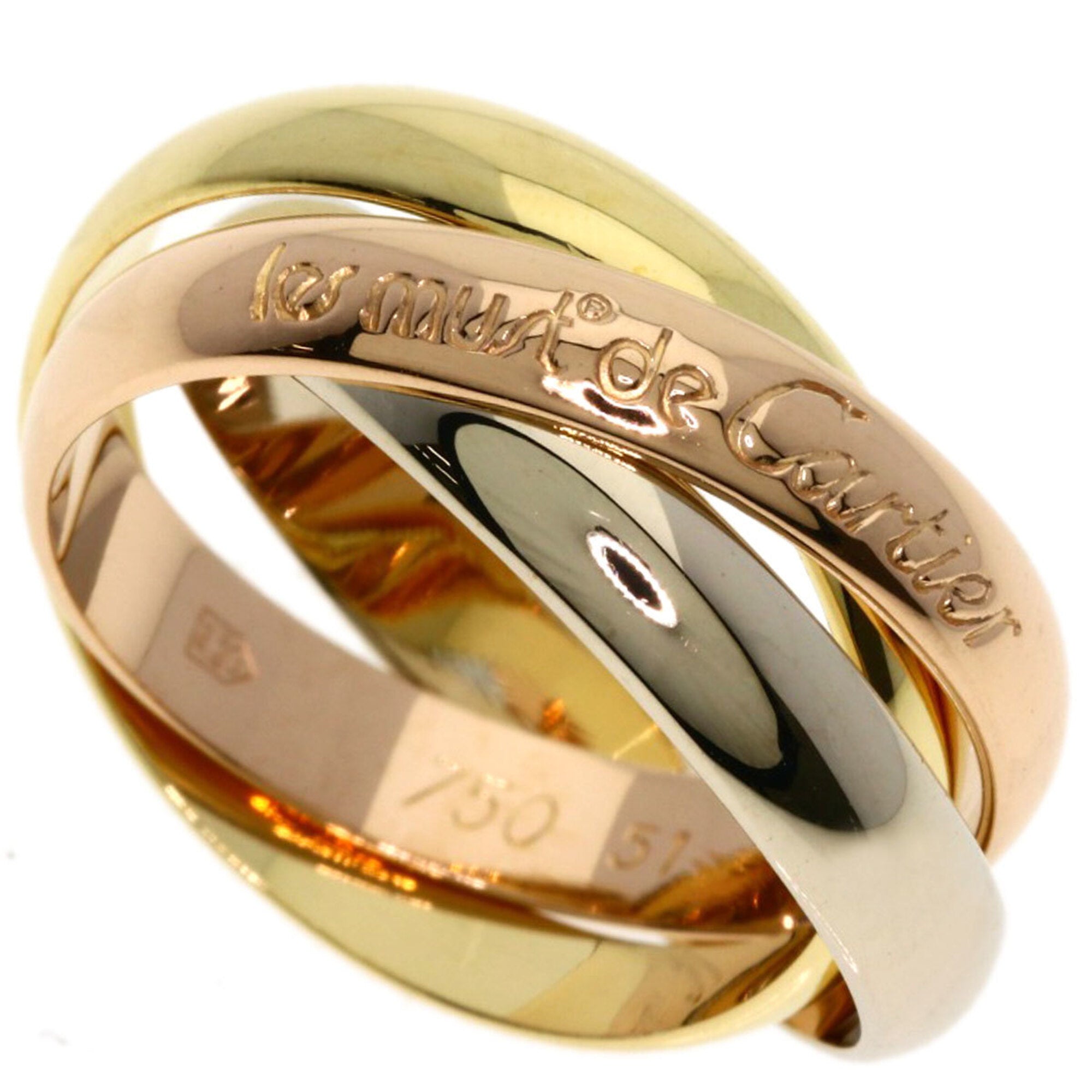 Cartier Yellow Gold (18K) Pink Gold (18K) White Gold (18K) Band Ring (Pre-Owned)
