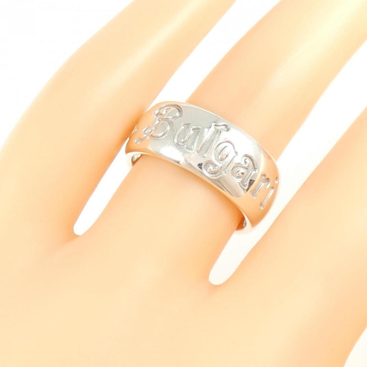 Bvlgari Silver 925 Band Ring (Pre-Owned)