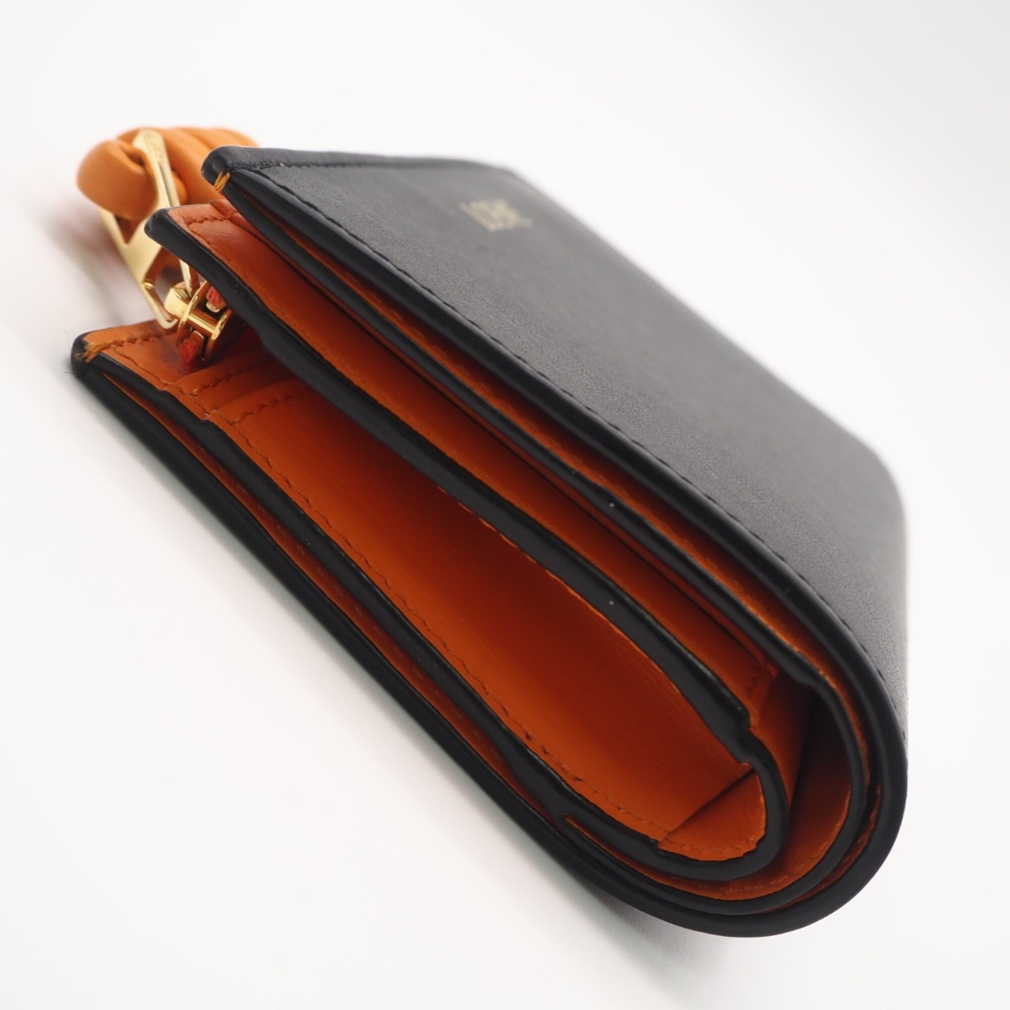 Loewe Black Orange Leather Wallet (Bi-Fold) (Pre-Owned)