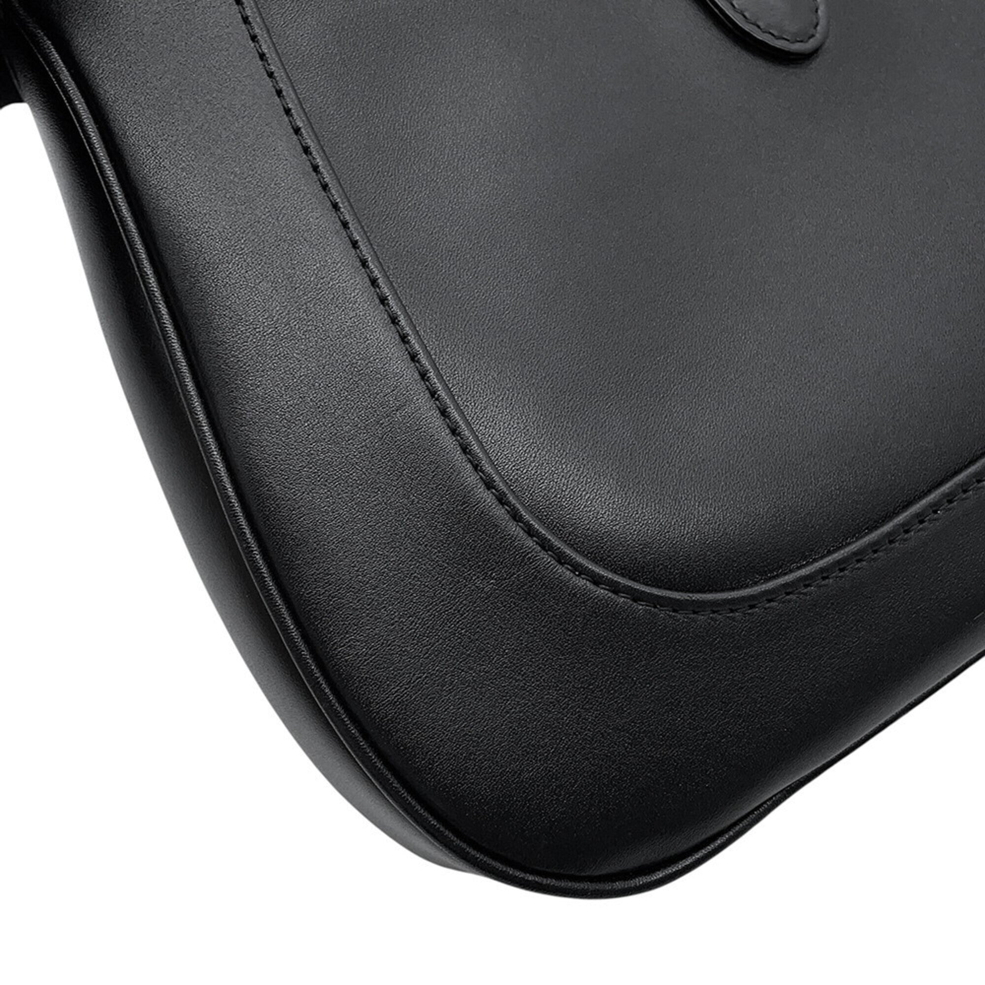 Gucci Black Leather Handbag Shoulder Bag (Pre-Owned)