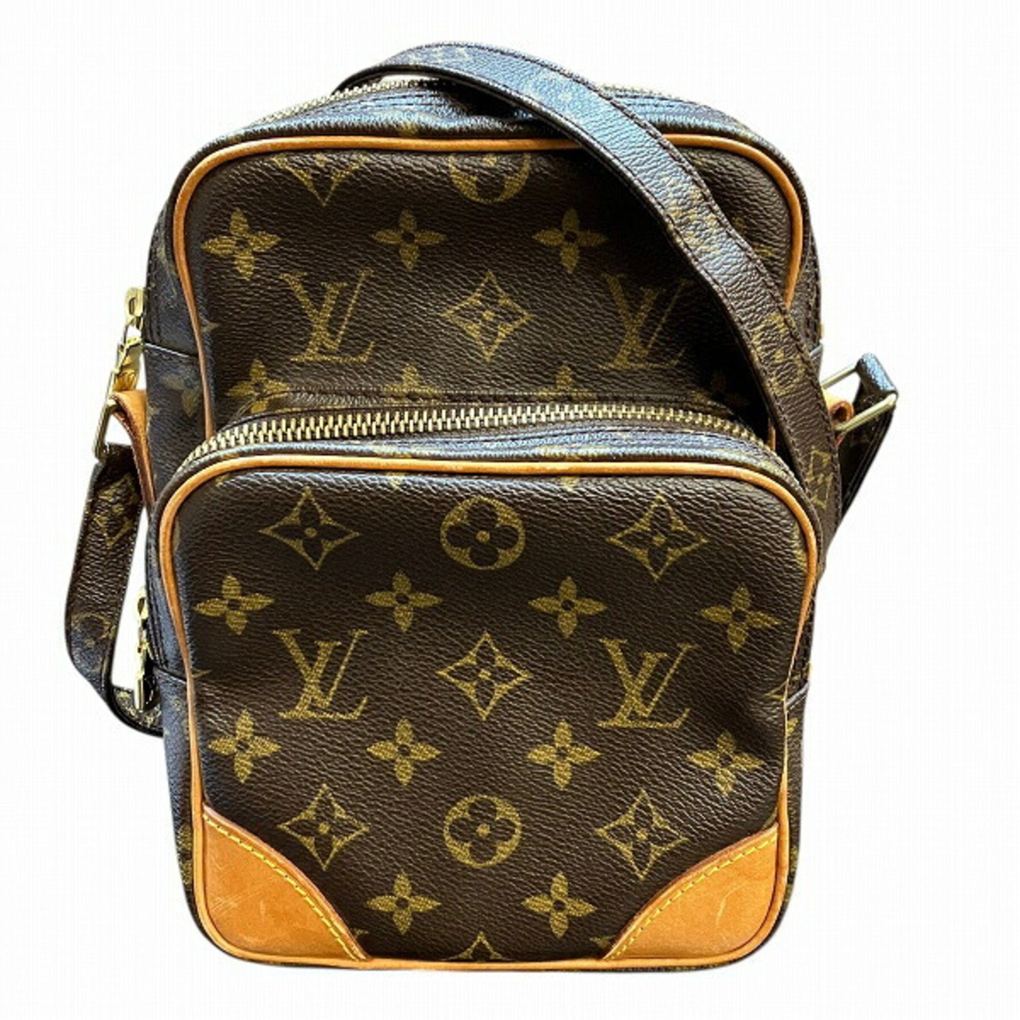 Louis Vuitton Brown Monogram Handbag Shoulder Bag (Pre-Owned)