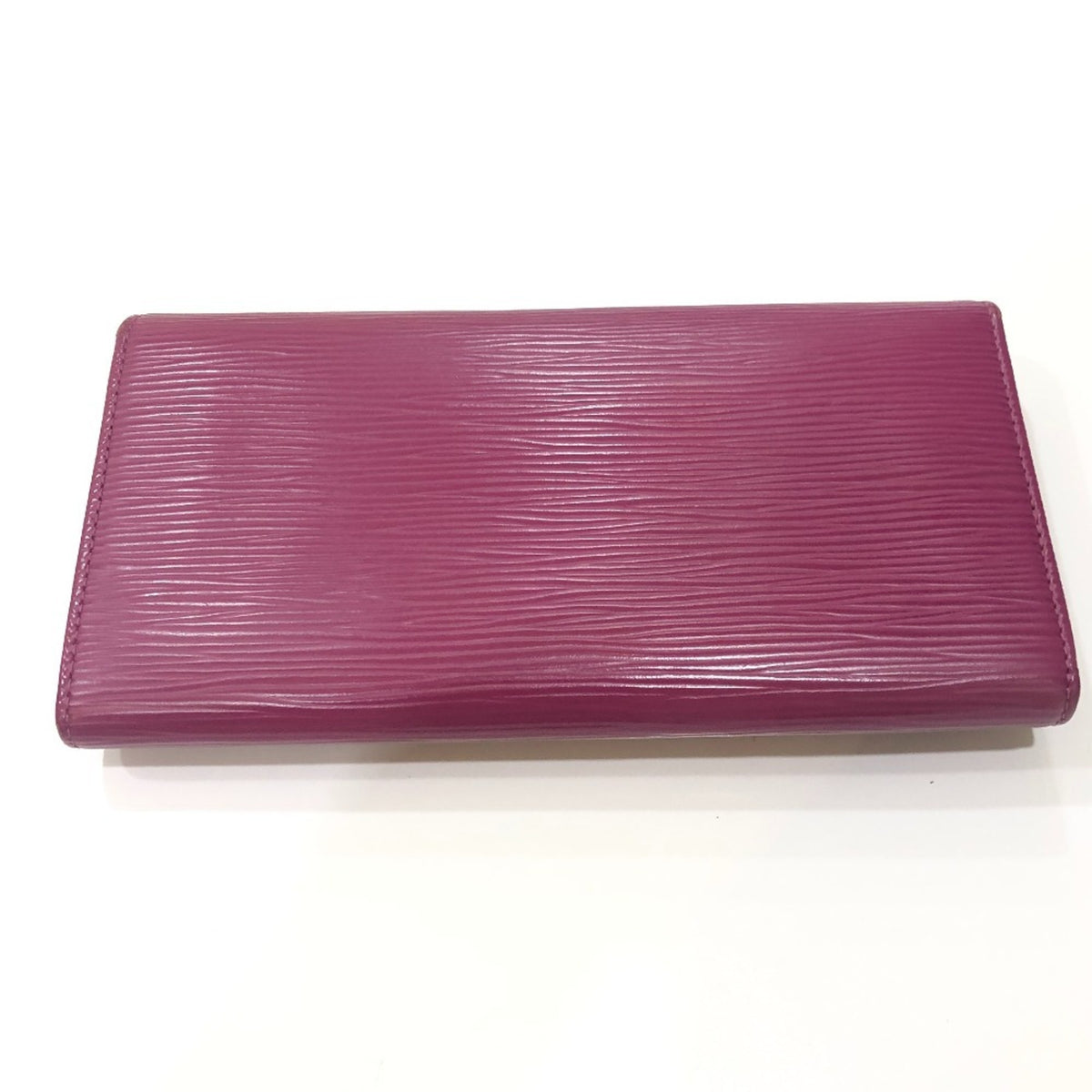 Louis Vuitton Epi Fuchsia Purple Epi Leather Long Wallet (Bi-Fold) (Pre-Owned)