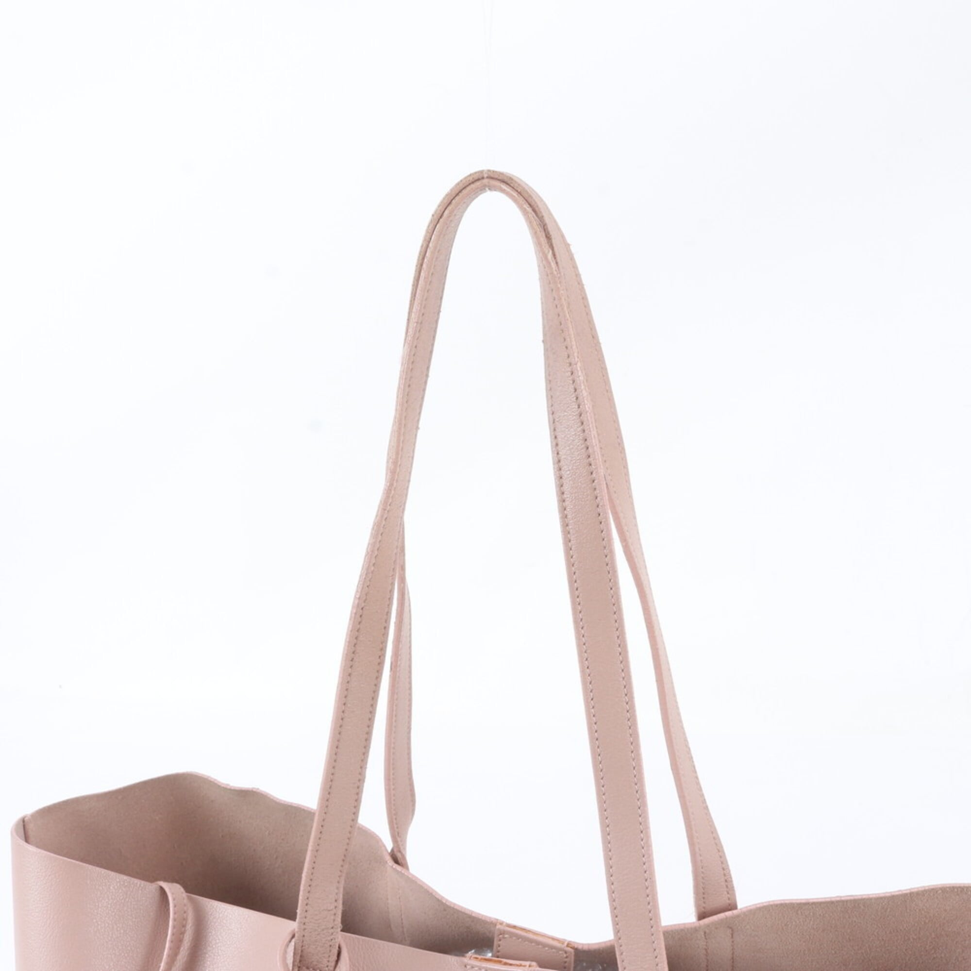 Saint Laurent Pink Leather Handbag Pouch Shoulder Bag Tote Bag (Pre-Owned)