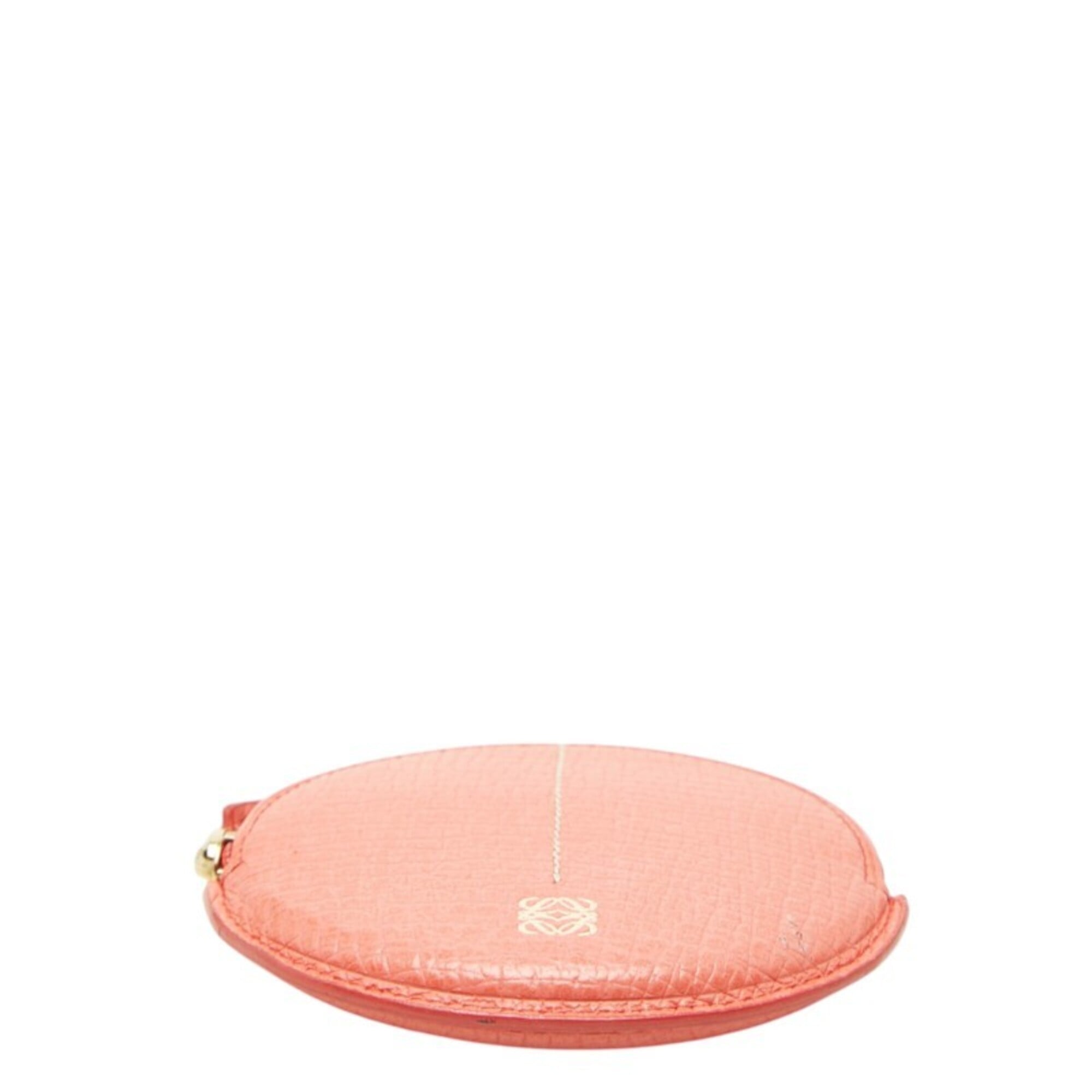 Loewe Pink Leather Coin Purse/Coin Case (Pre-Owned)