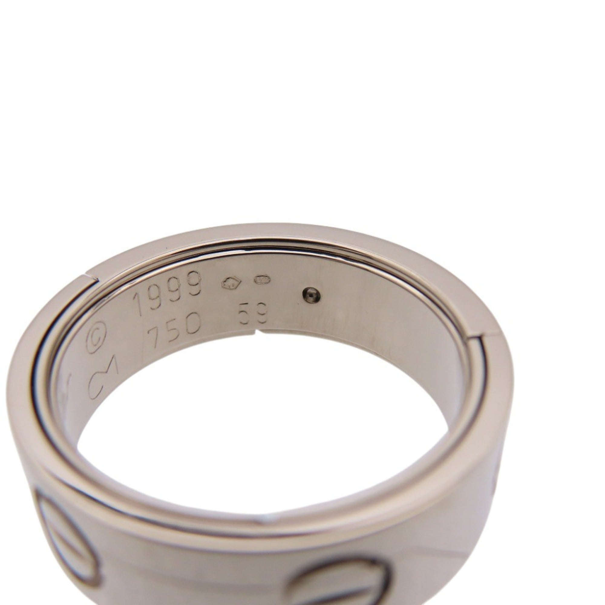 Cartier White Gold White Gold (18K) Band Ring (Pre-Owned)
