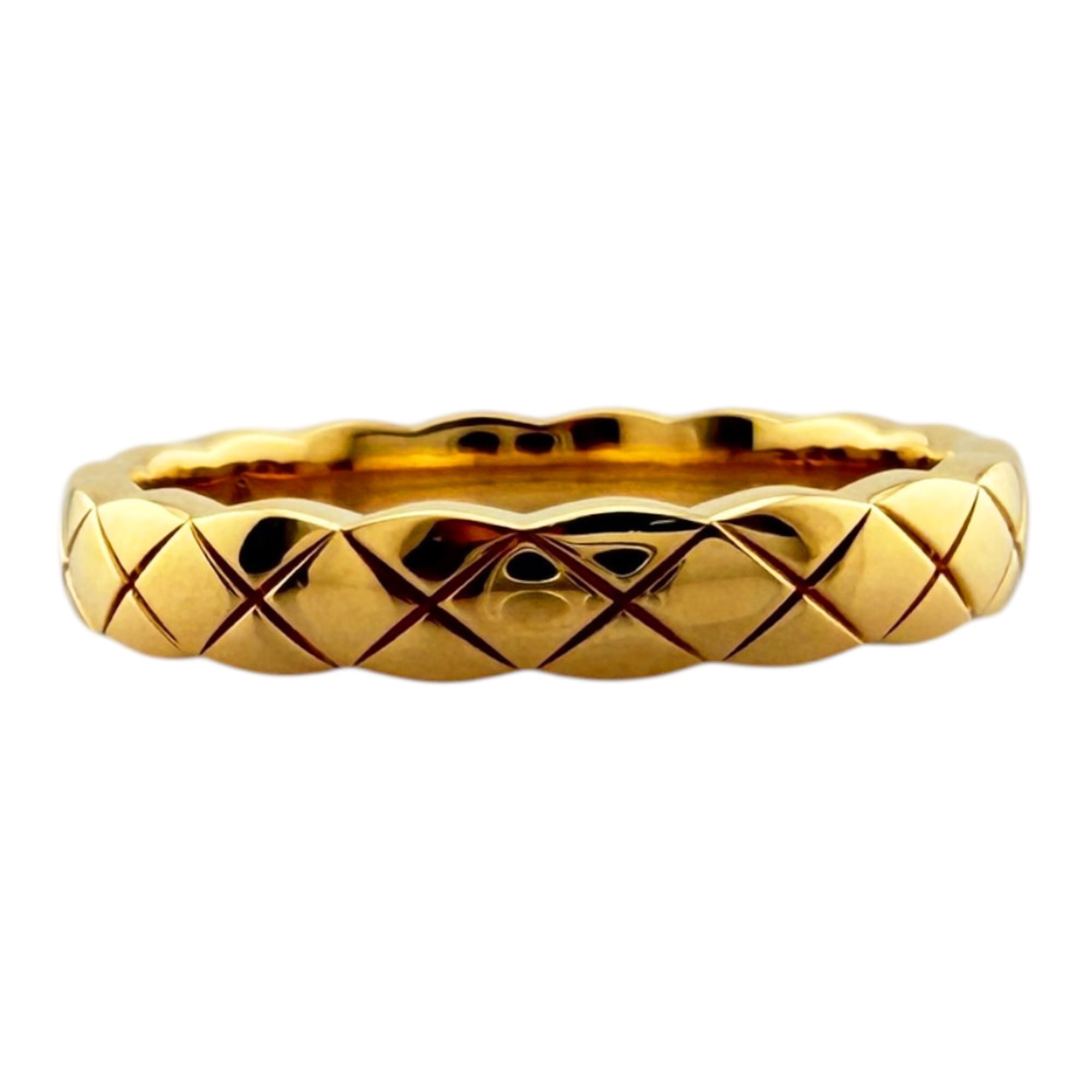 Chanel Yellow Gold Yellow Gold (18K) Band Ring (Pre-Owned)