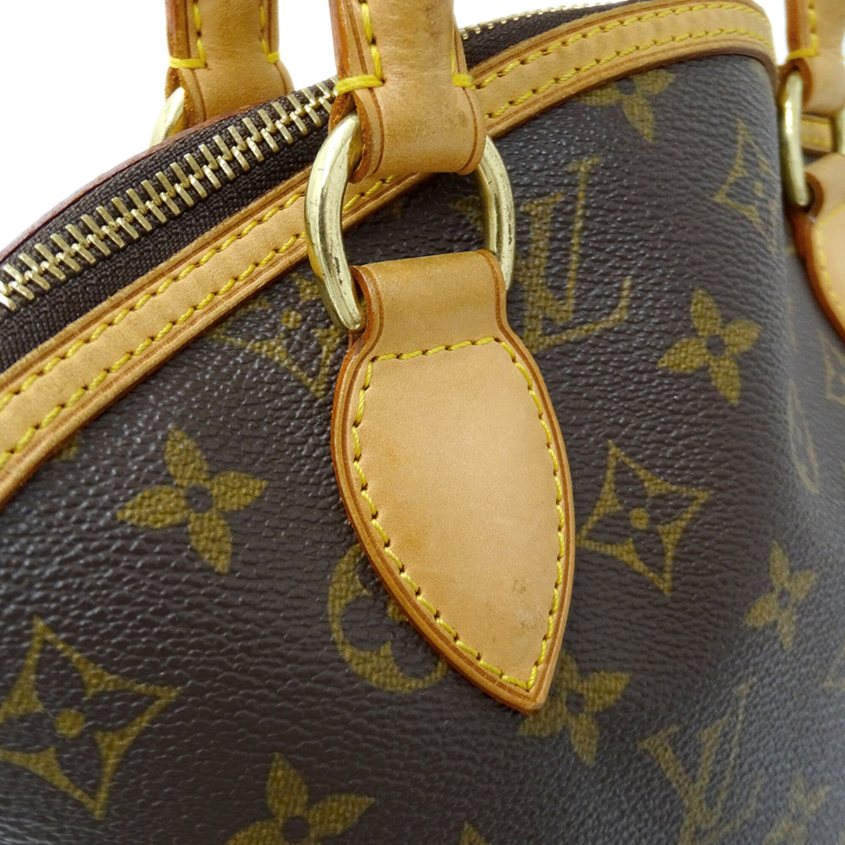 Louis Vuitton Brown Monogram Canvas Handbag (Pre-Owned)
