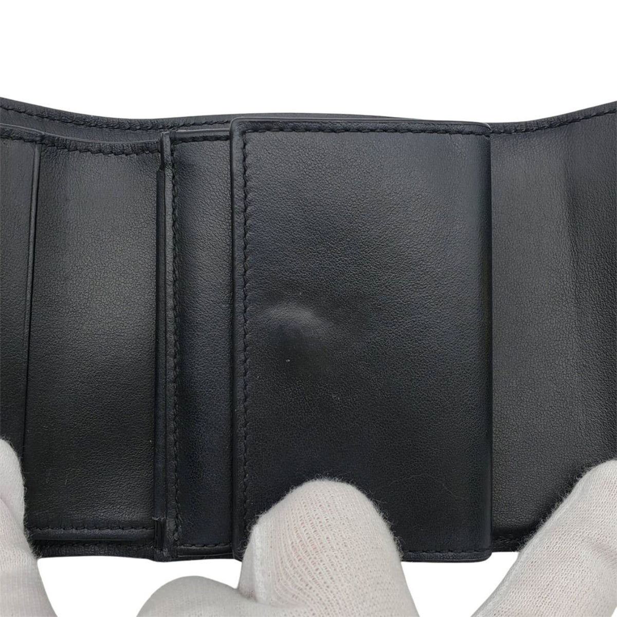 Celine Black Leather Wallet (Bi-Fold) (Pre-Owned)
